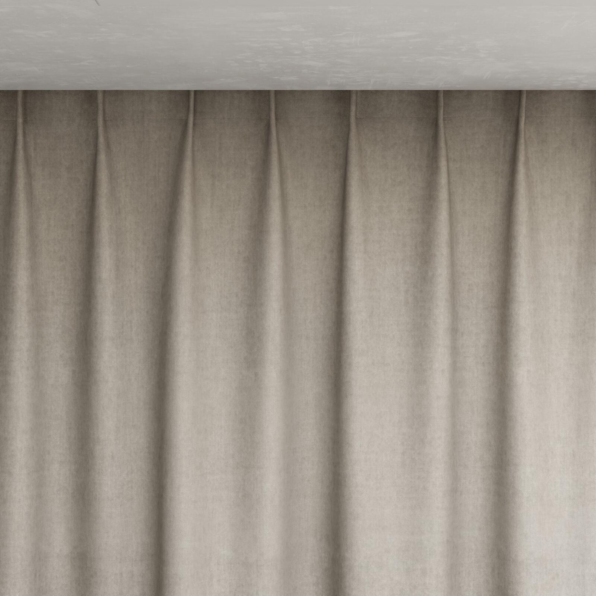 Top view of Monterey Paloma, pinch pleat