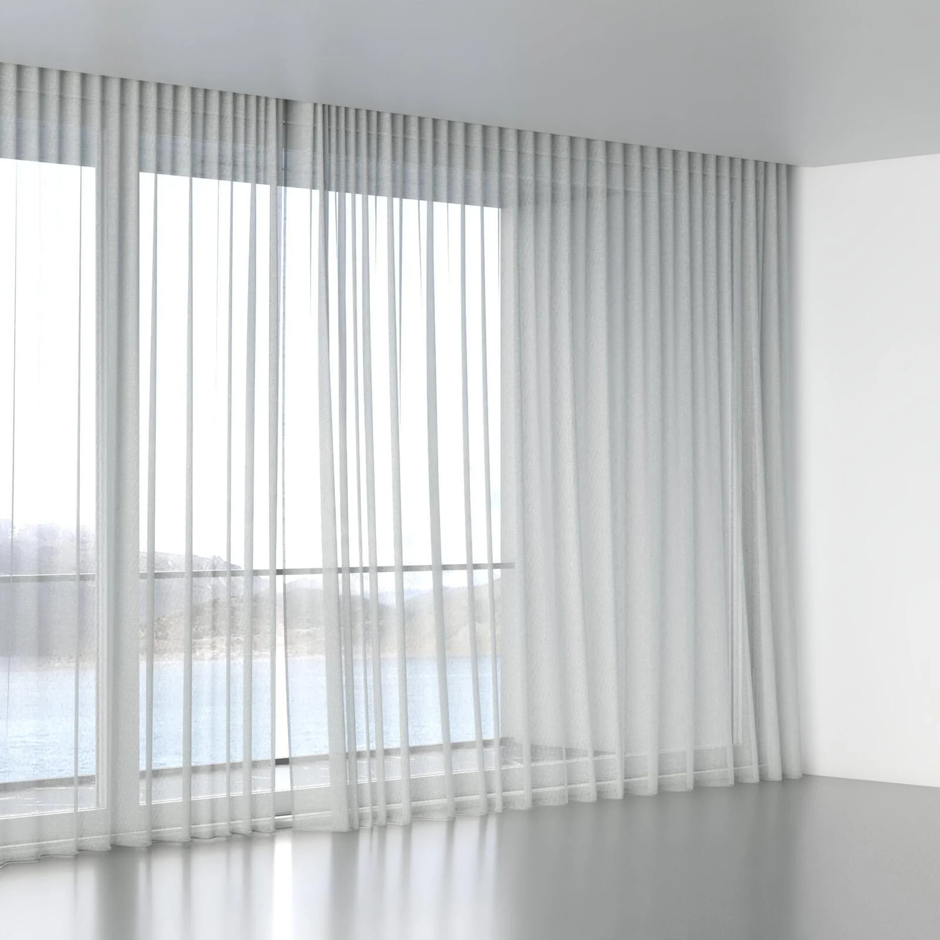 Full view of Lino Atoll, wave pleat