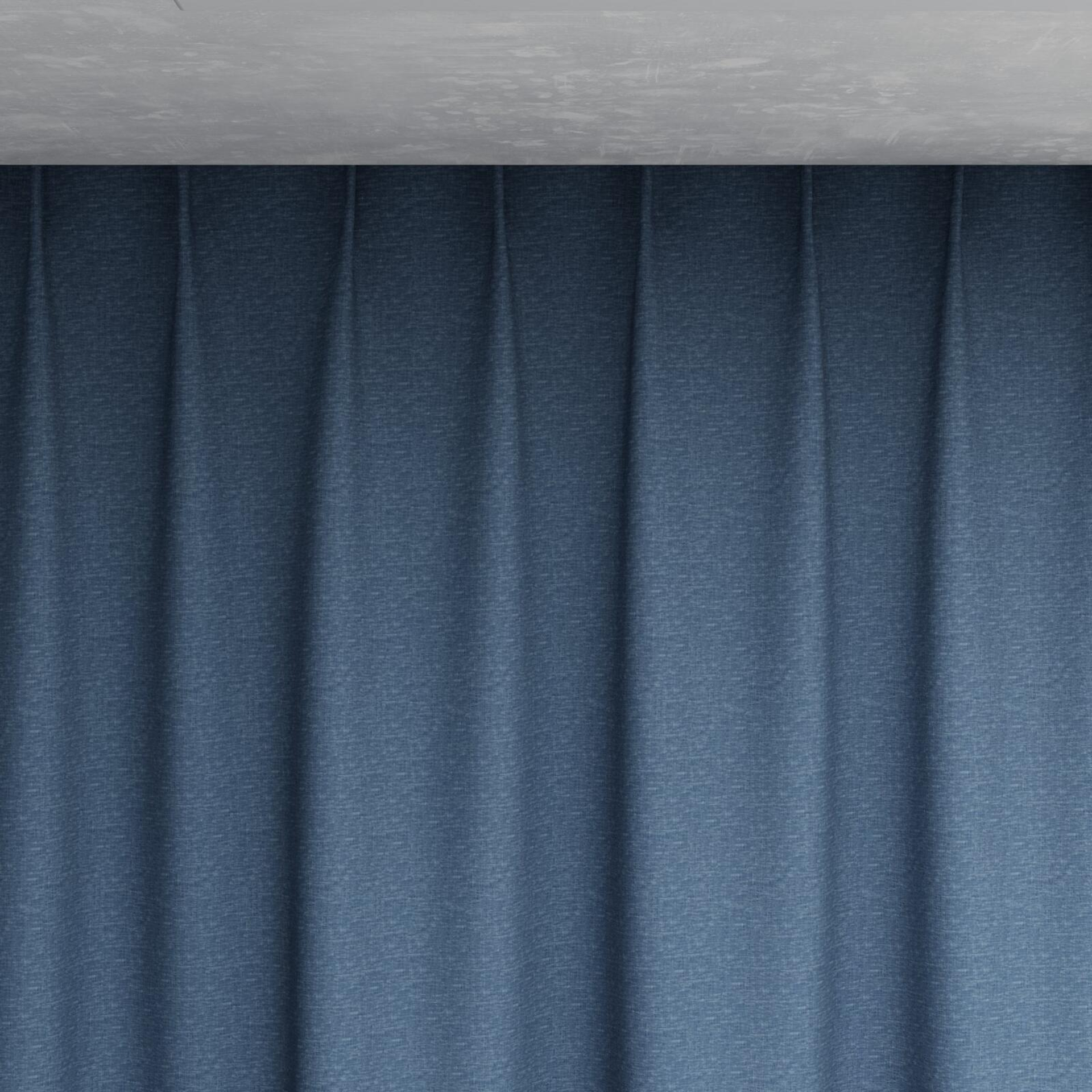 Top view of Coverlet Ocean, pinch pleat