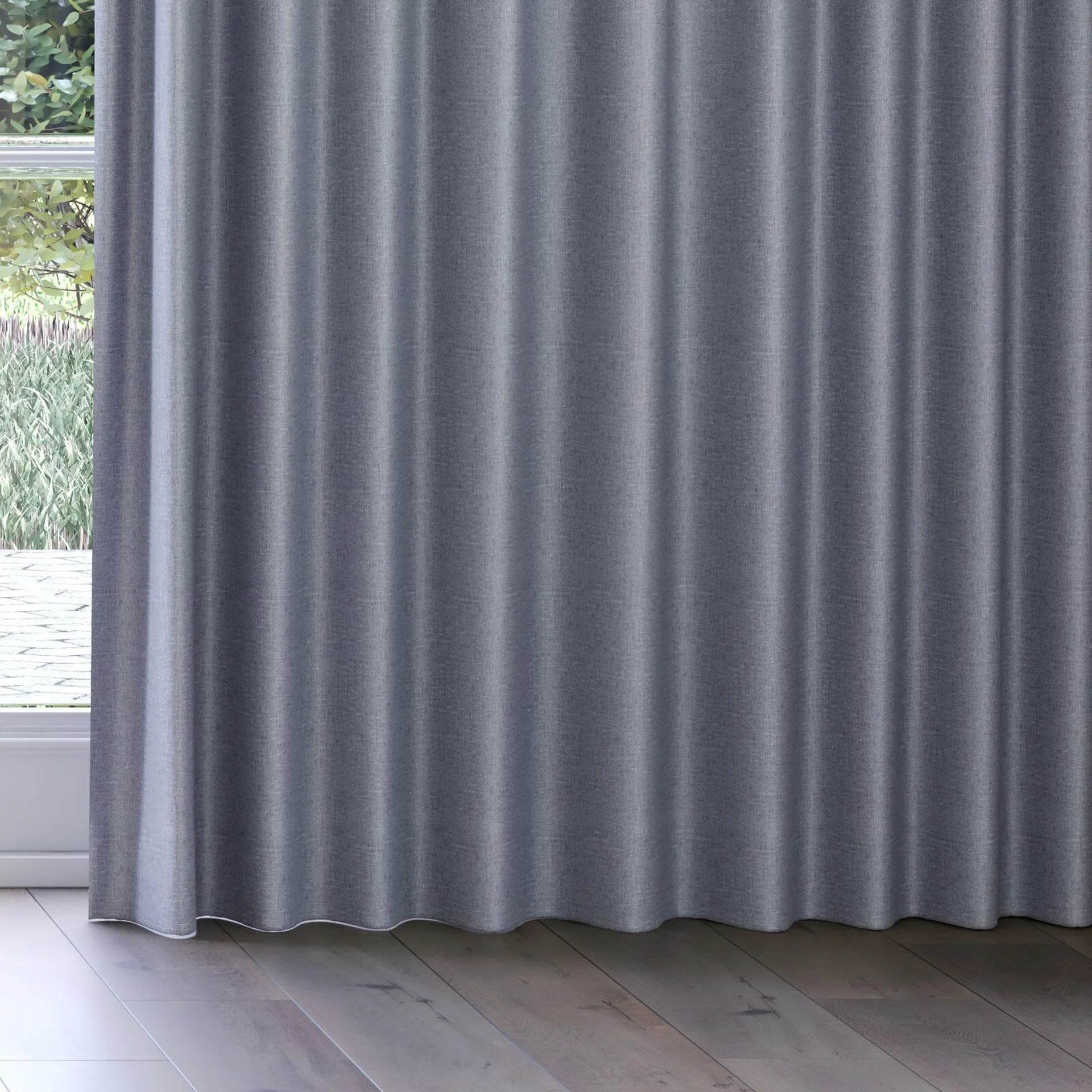 Bottom view of Tonga Aluminium, on curtain rail