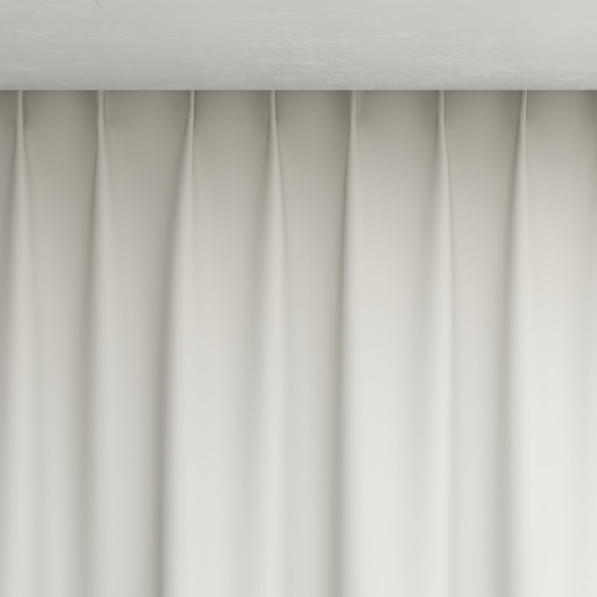 Top view of Blockbuster Pearl, pinch pleat