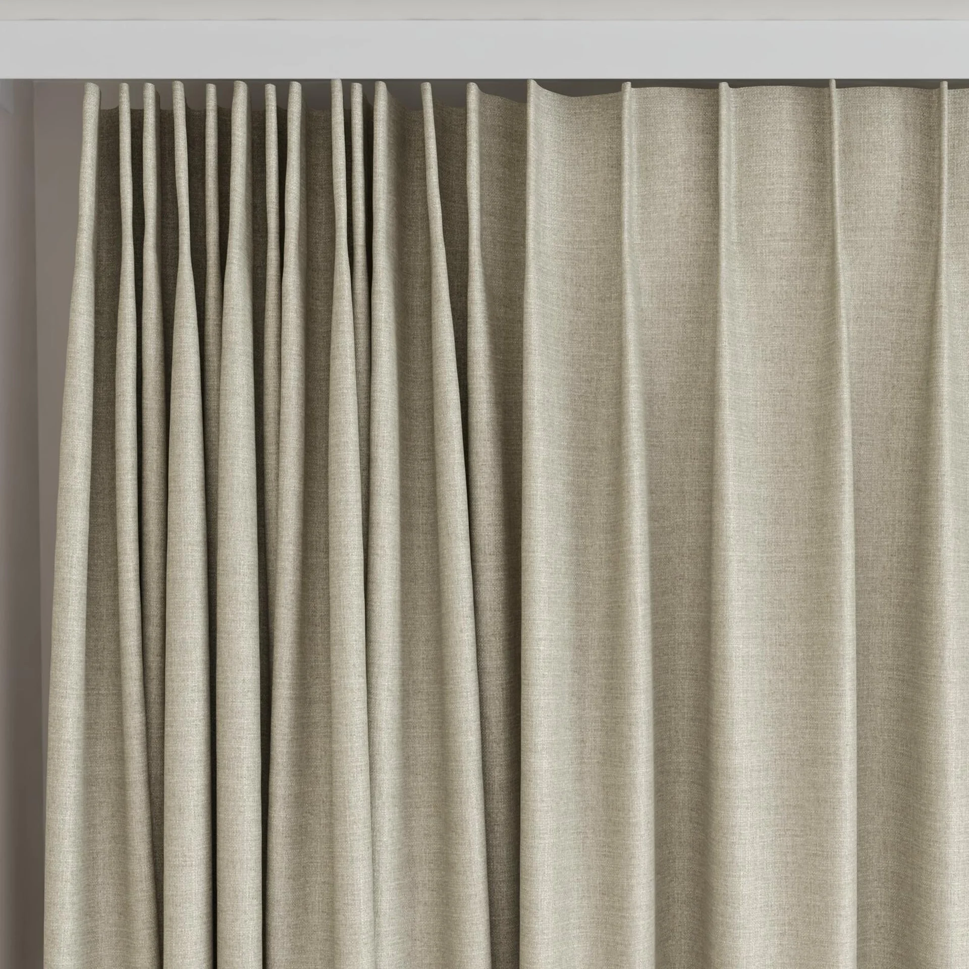 Top view of Frisco Limestone, on curtain rail