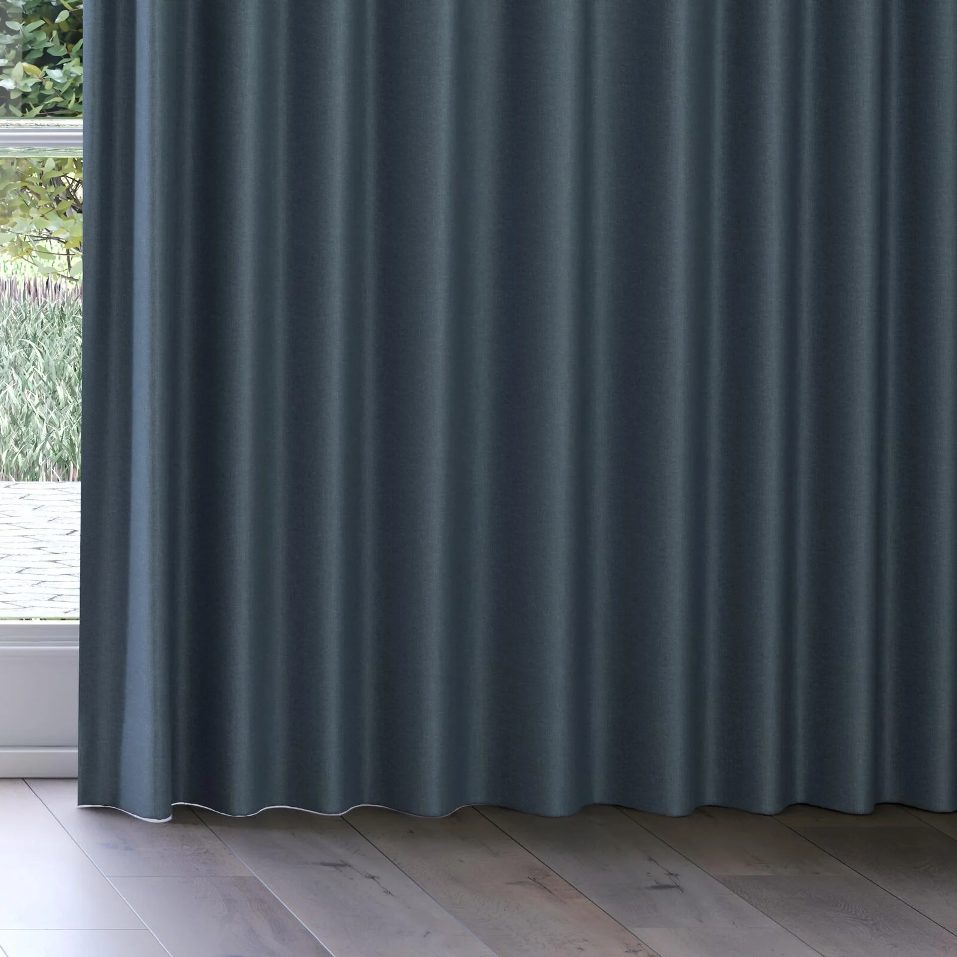Bottom view of Excel Spruce, on curtain rail