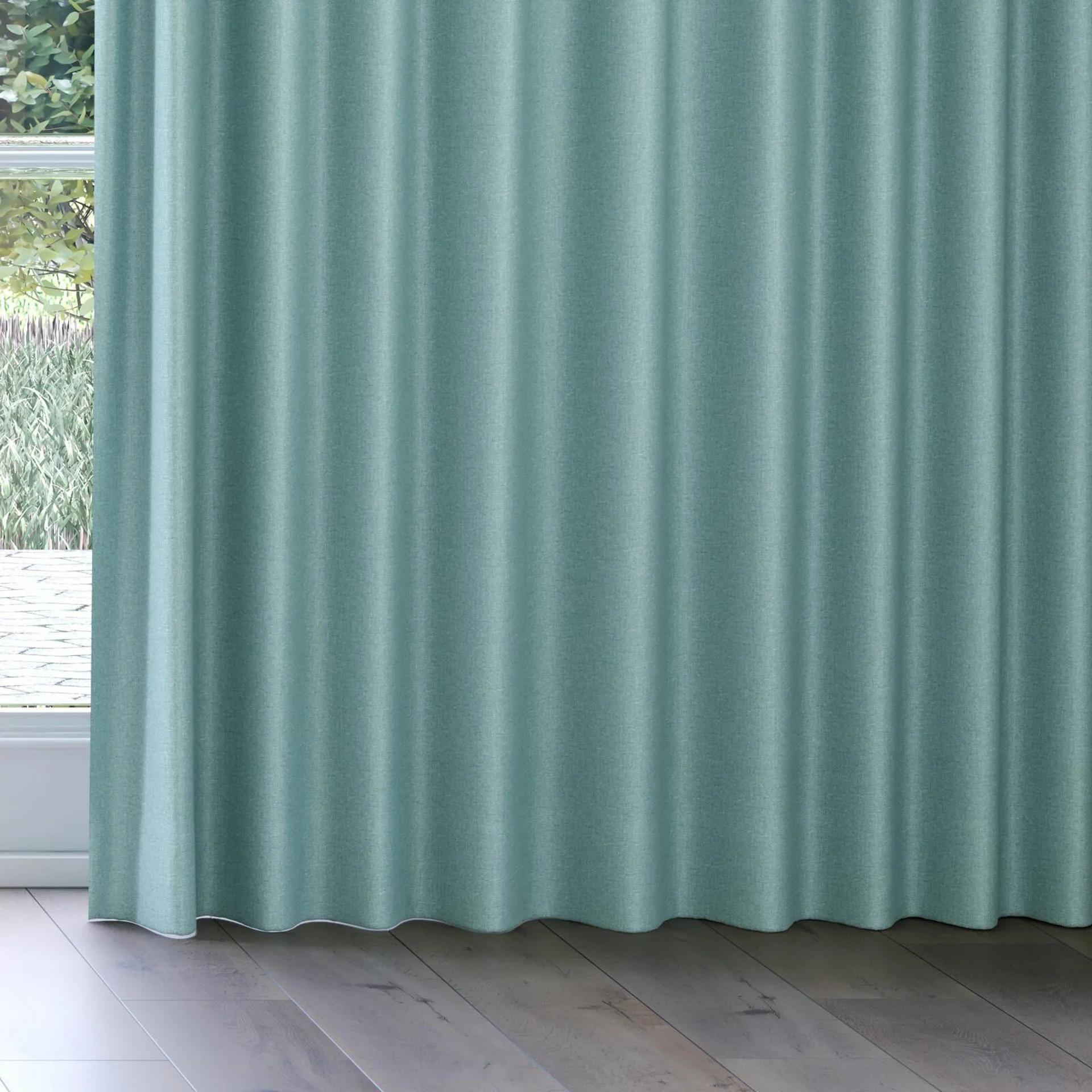 Bottom view of Jupiter Pool, on curtain rail