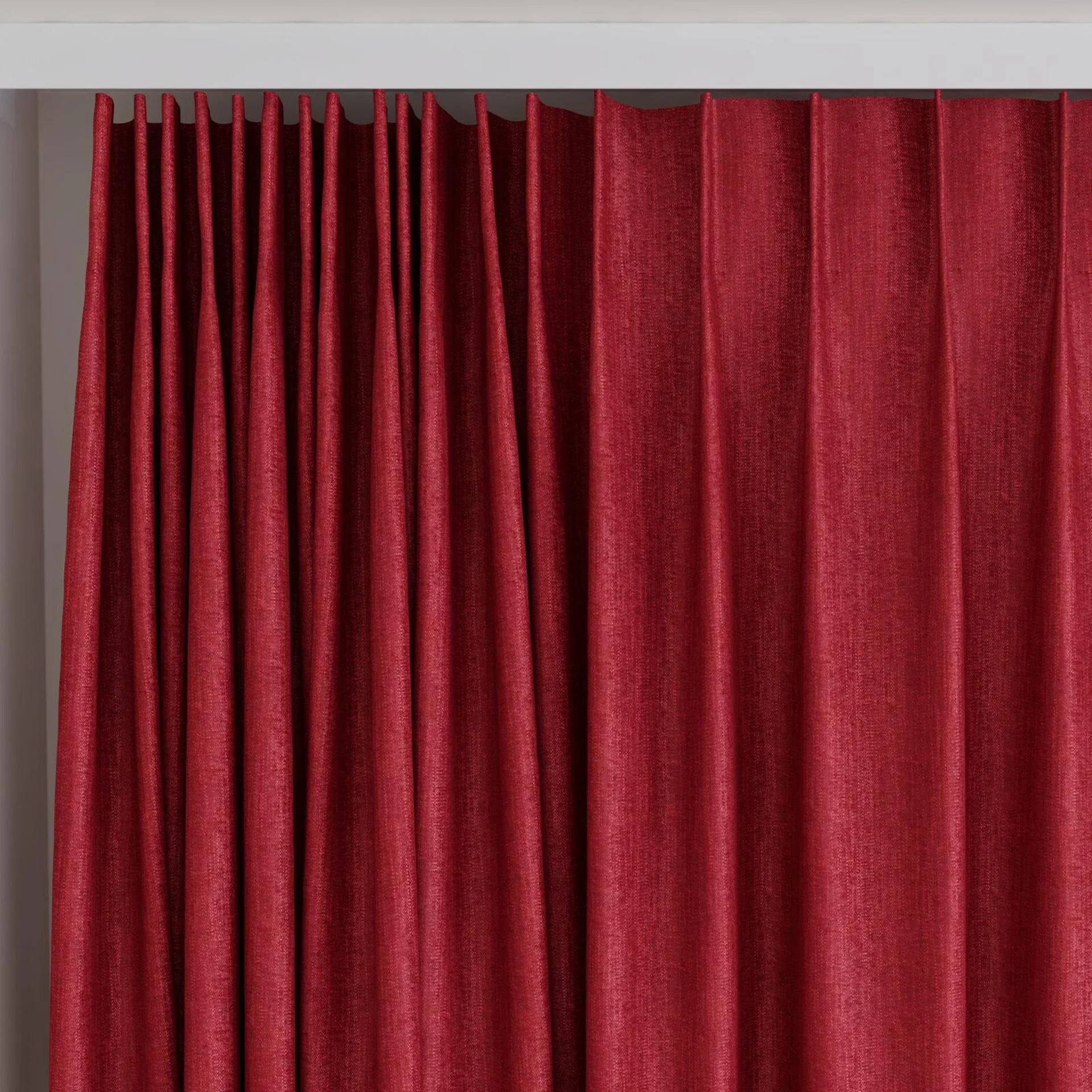 Top view of Trezor Rasberry, on curtain rail