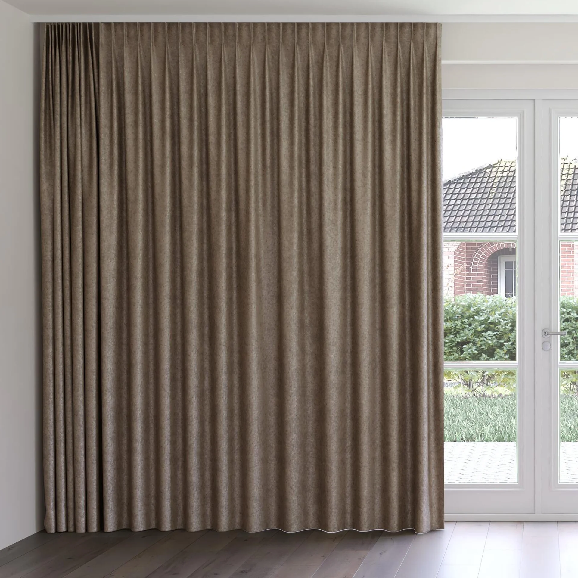 Front view of Opera Fresco, on curtain rail