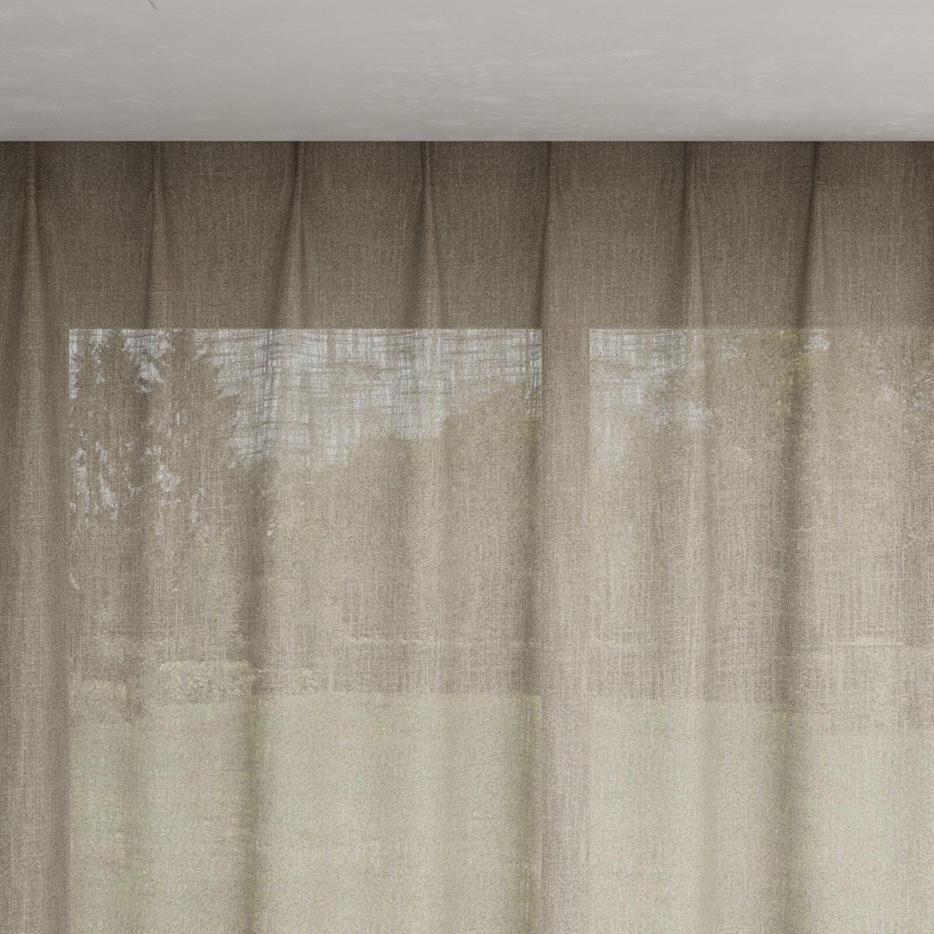 Top view of Motion Hemp, pinch pleat