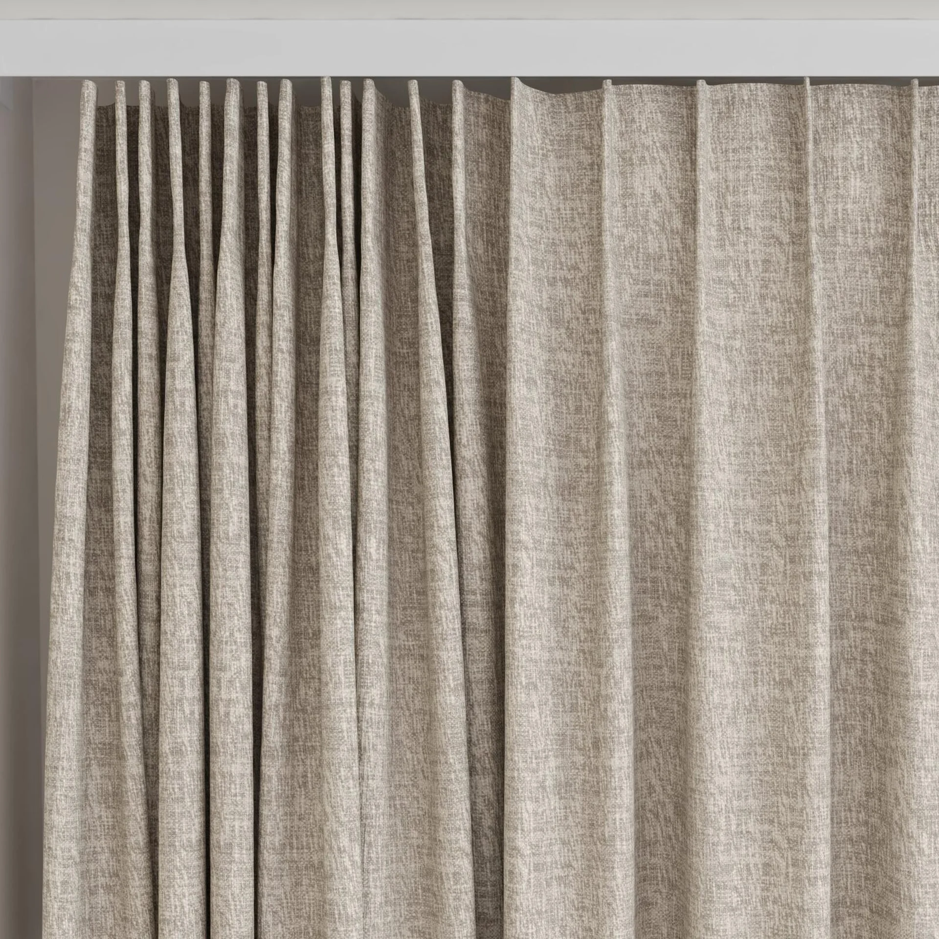 Top view of Earthwild Mushroom, on curtain rail