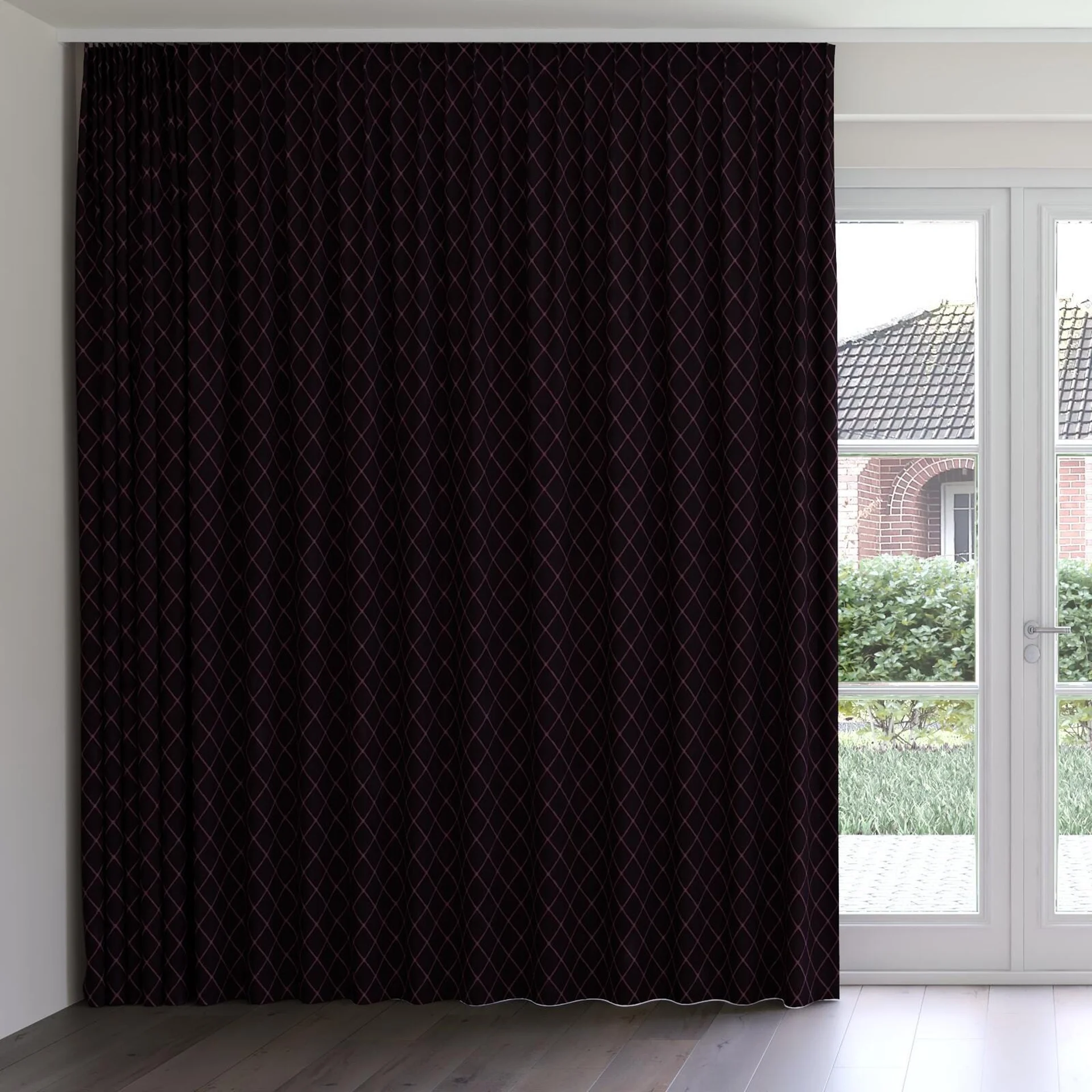 Front view of Pantheon Emperor, on curtain rail