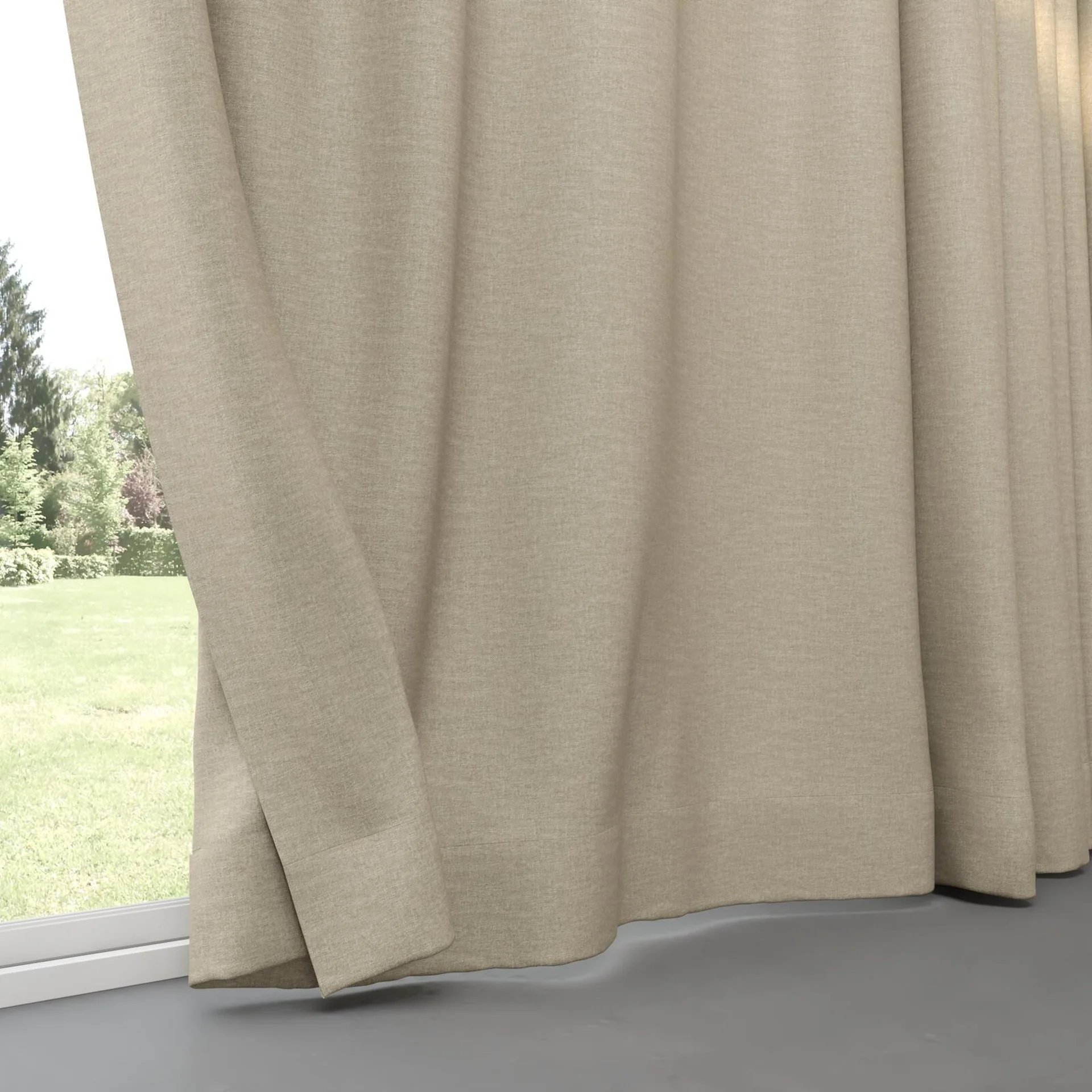 Bottom view of Casual Wheat, pinch pleat