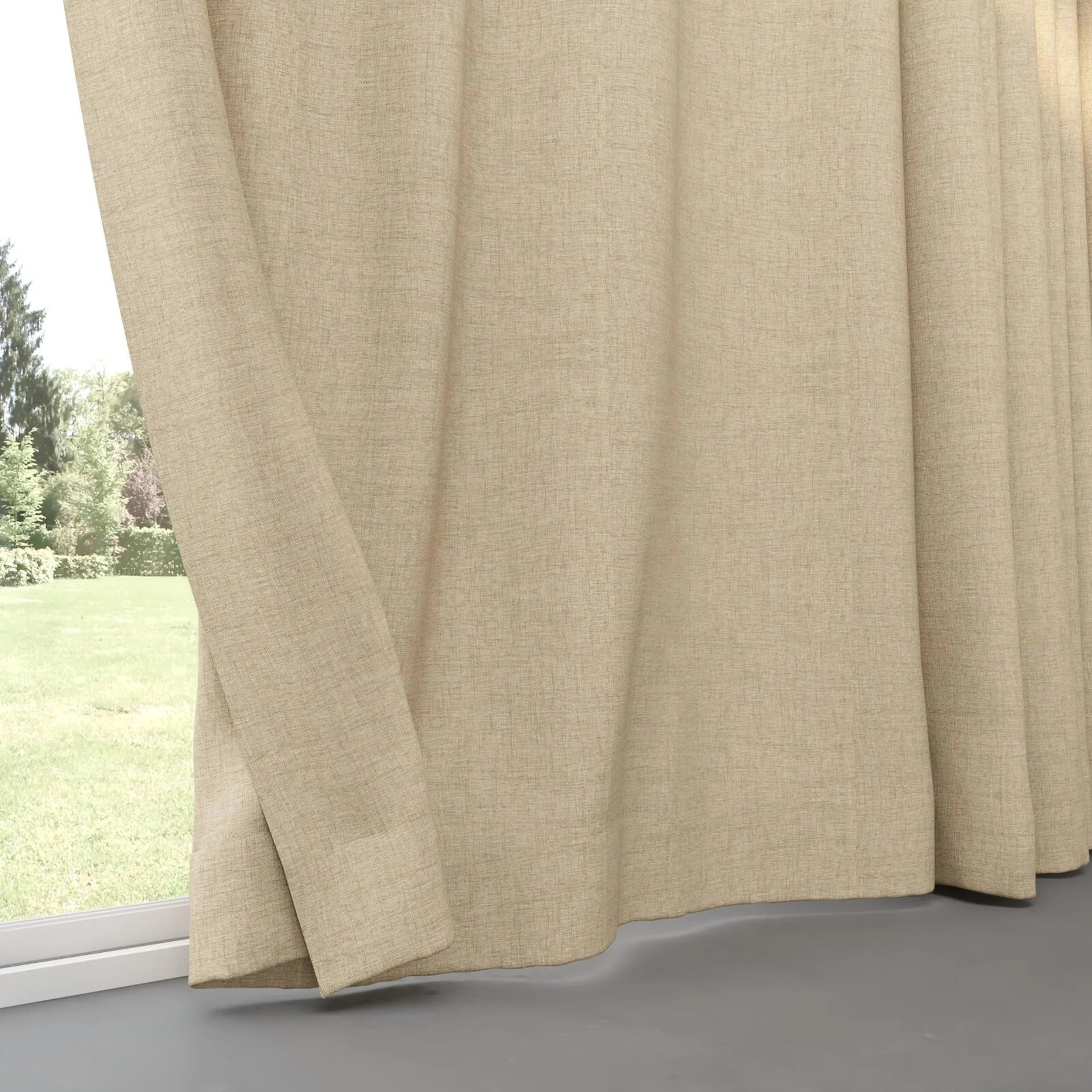 Bottom view of Chatham Harvest, pinch pleat