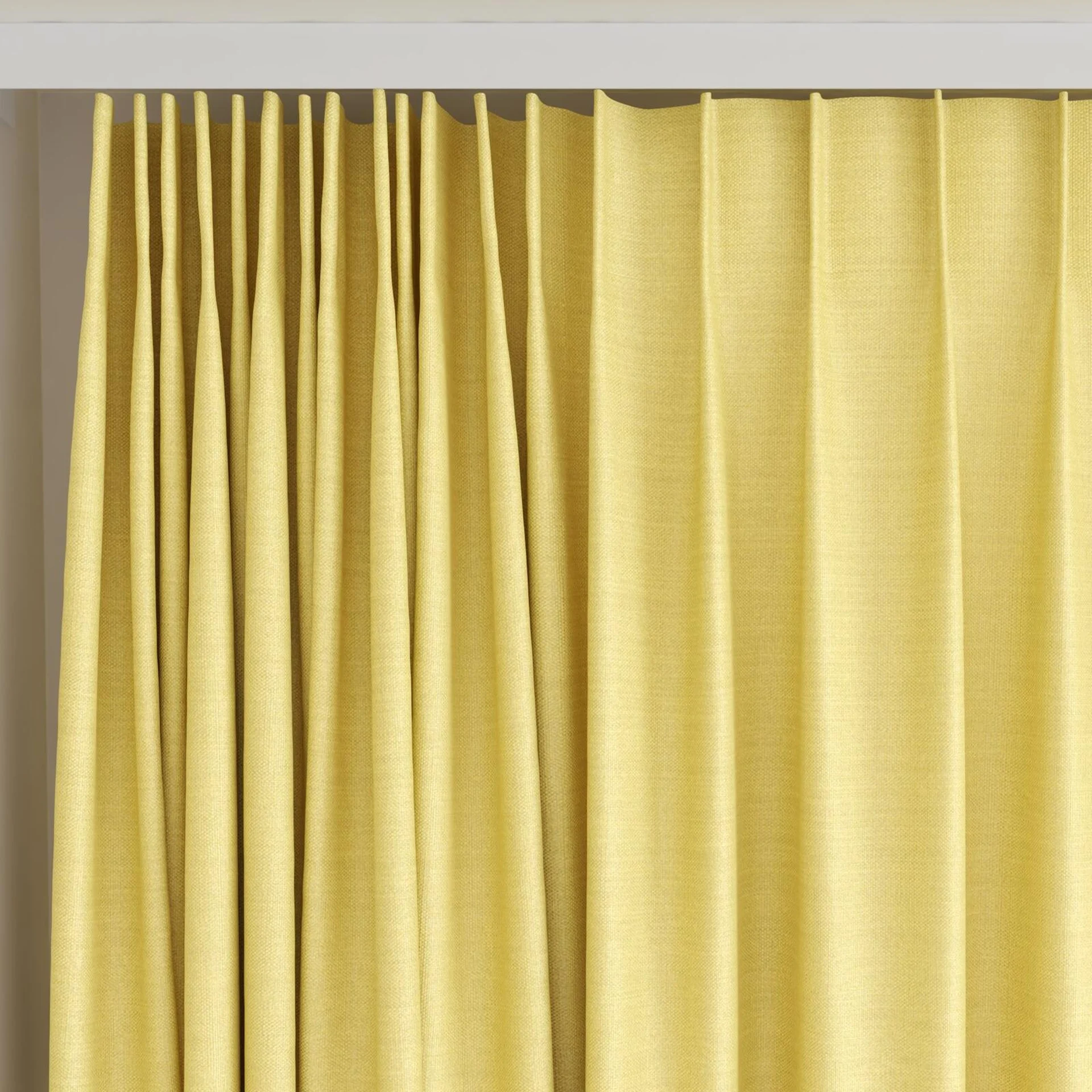 Top view of Linex Pineapple, on curtain rail