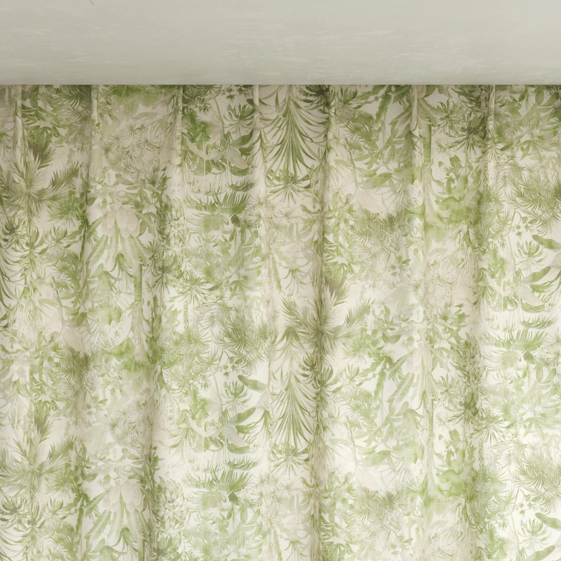 Top view of Arum Lime, pinch pleat