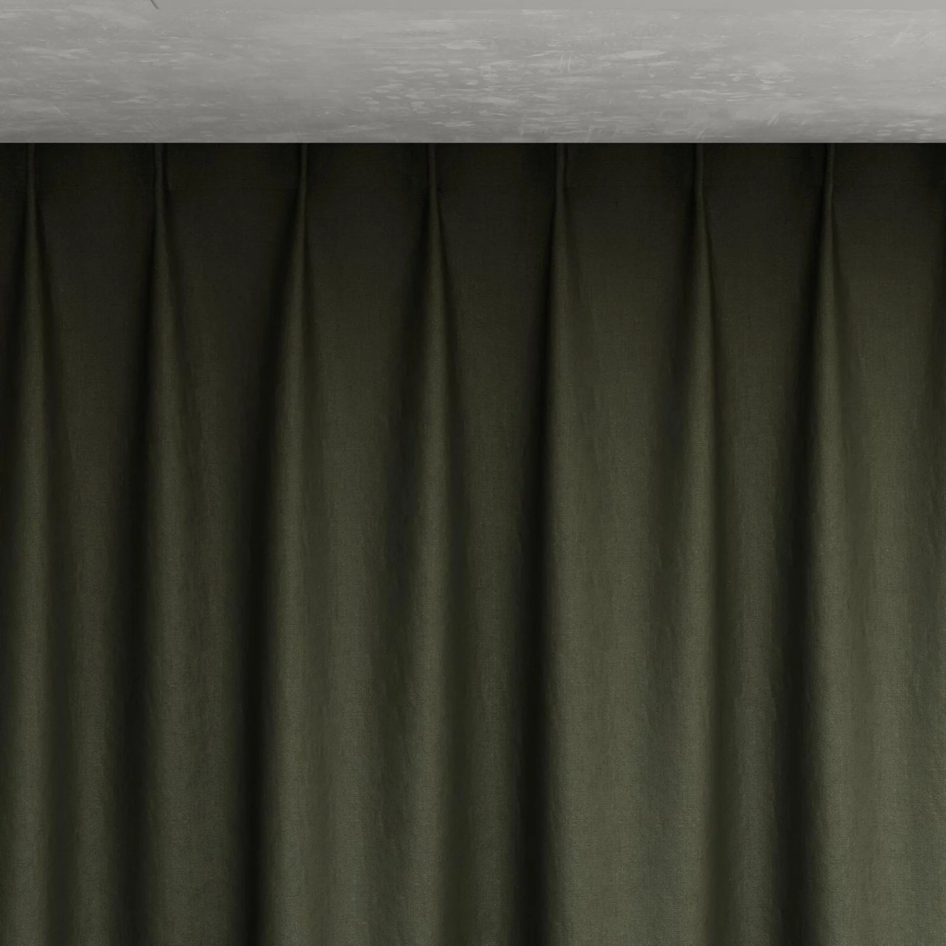 Top view of Eternal Forest, pinch pleat