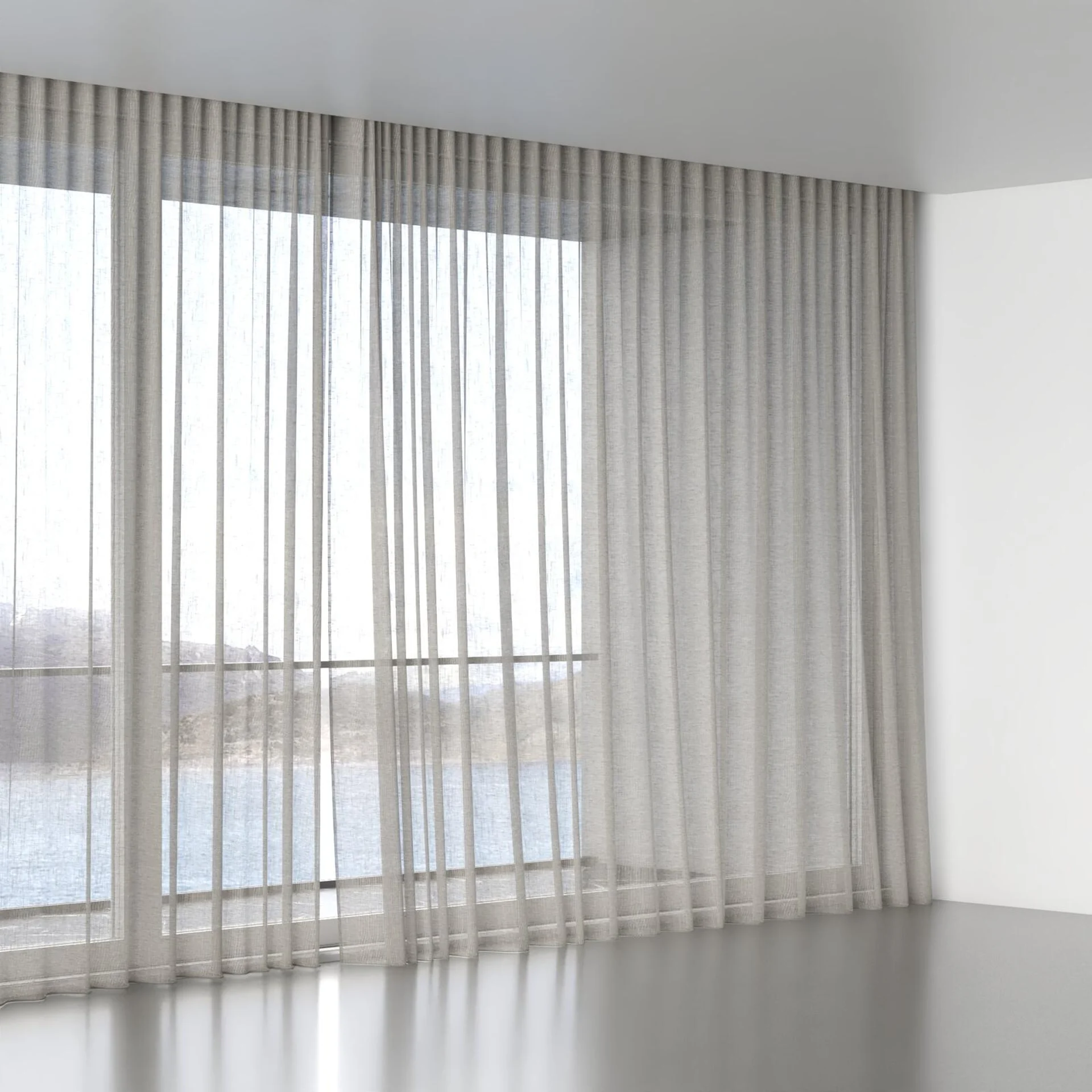 Full view of Rhythm Sable, wave pleat