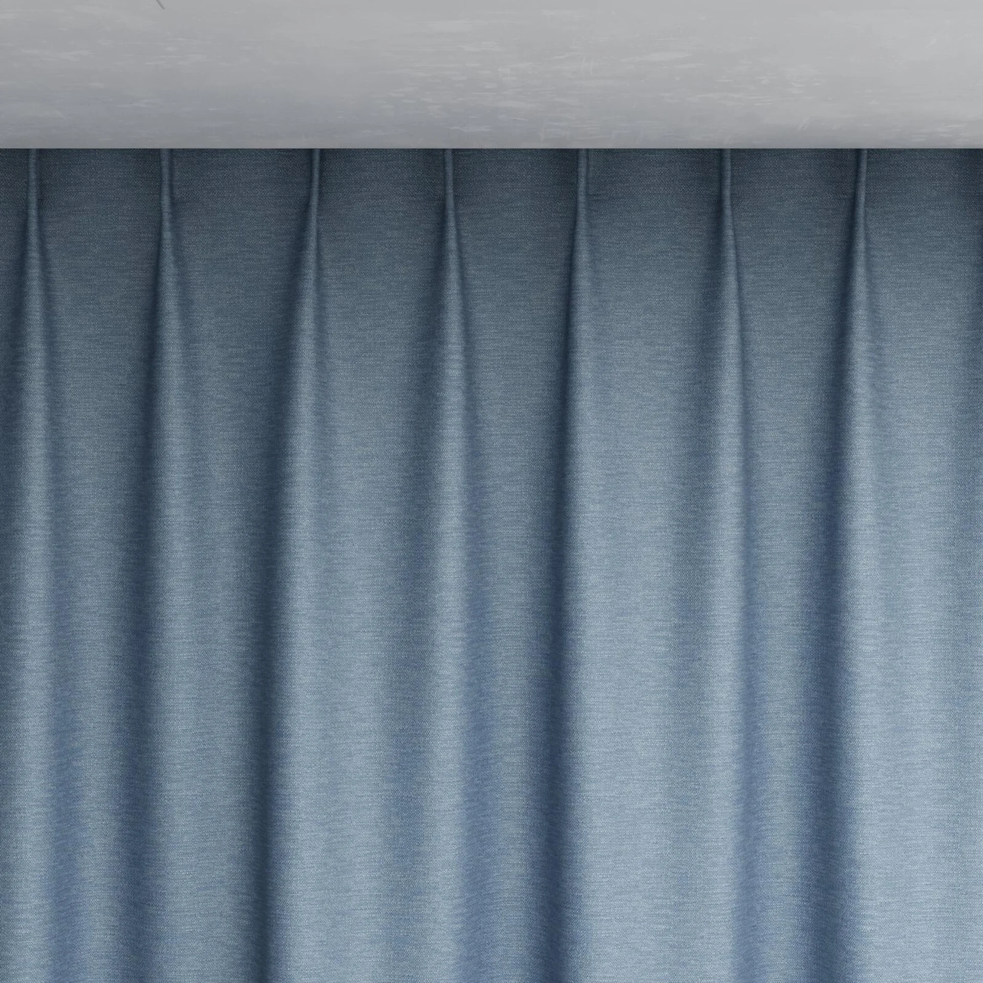 Top view of Colourwash Eco Denim, pinch pleat