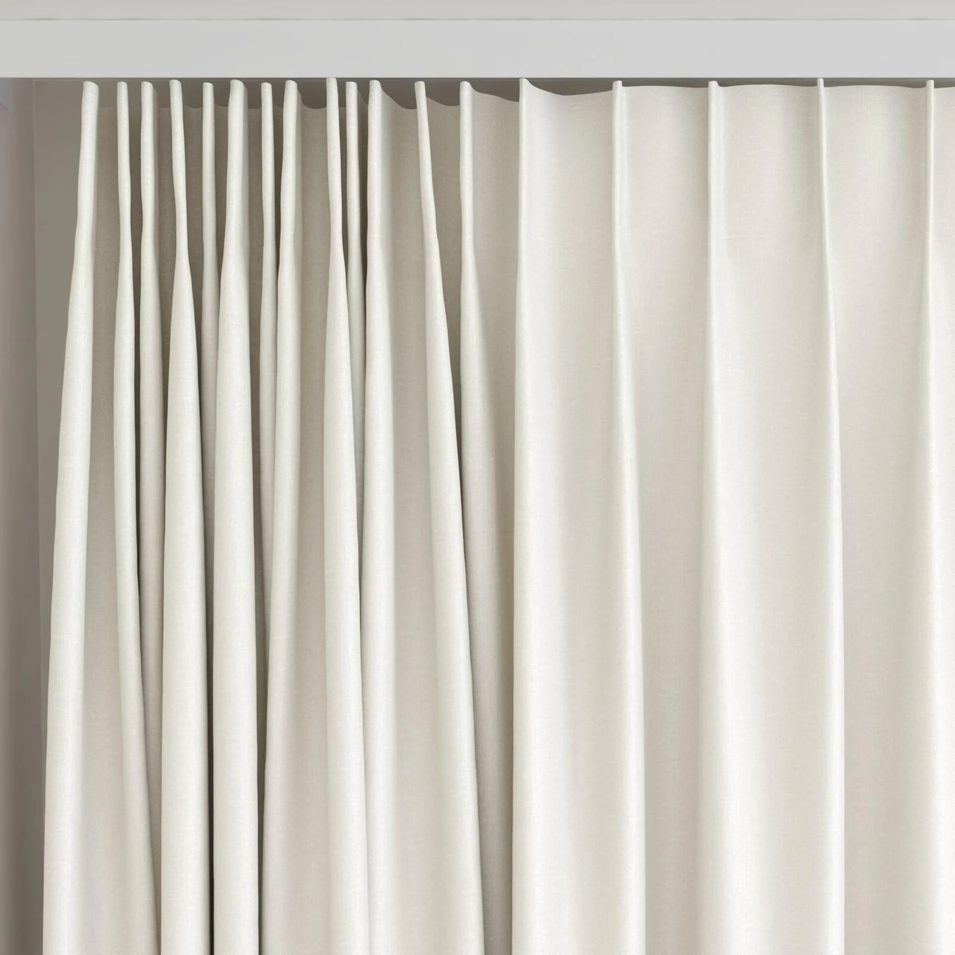 Top view of Naturama Papyrus, on curtain rail