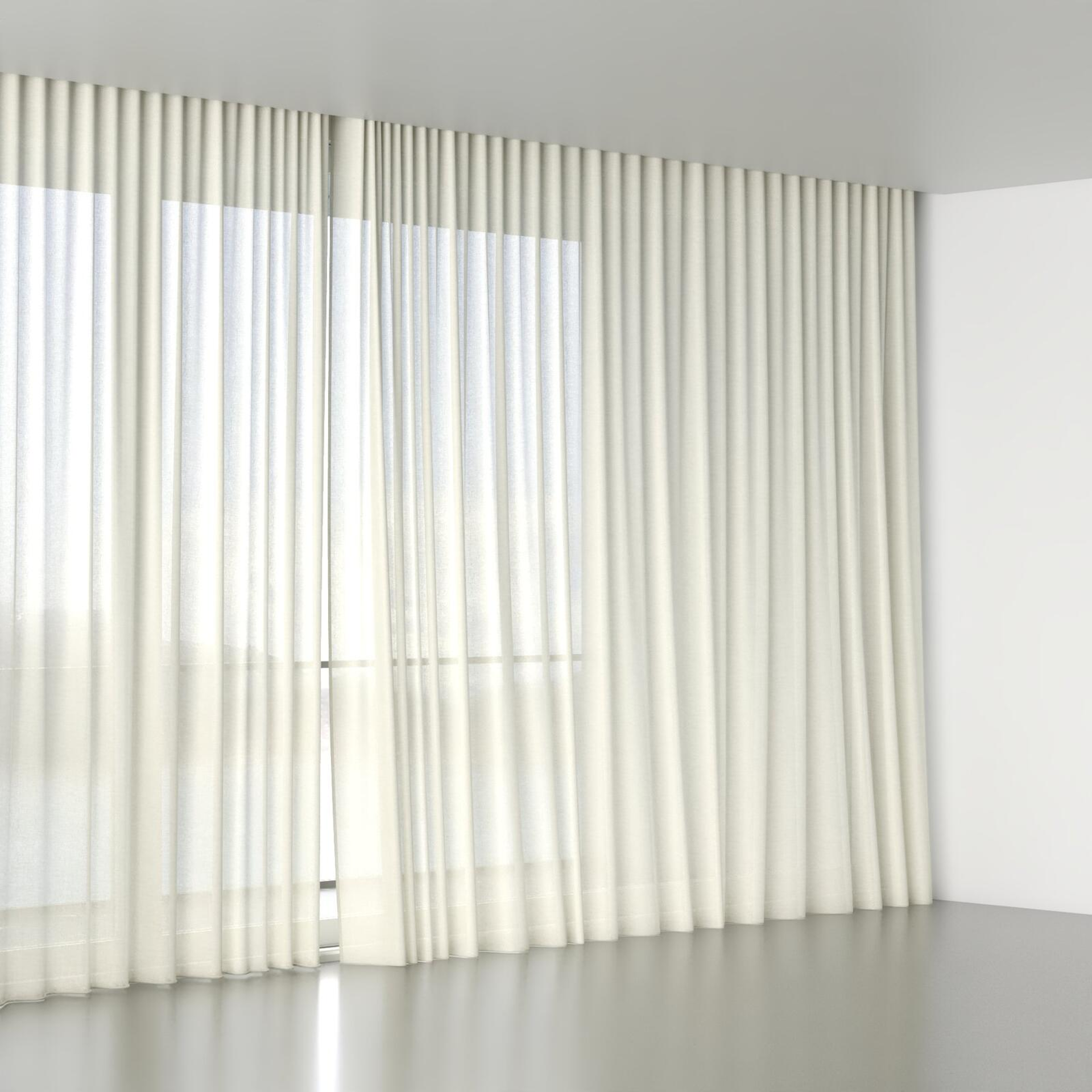 Full view of Arcadia Marble, wave pleat