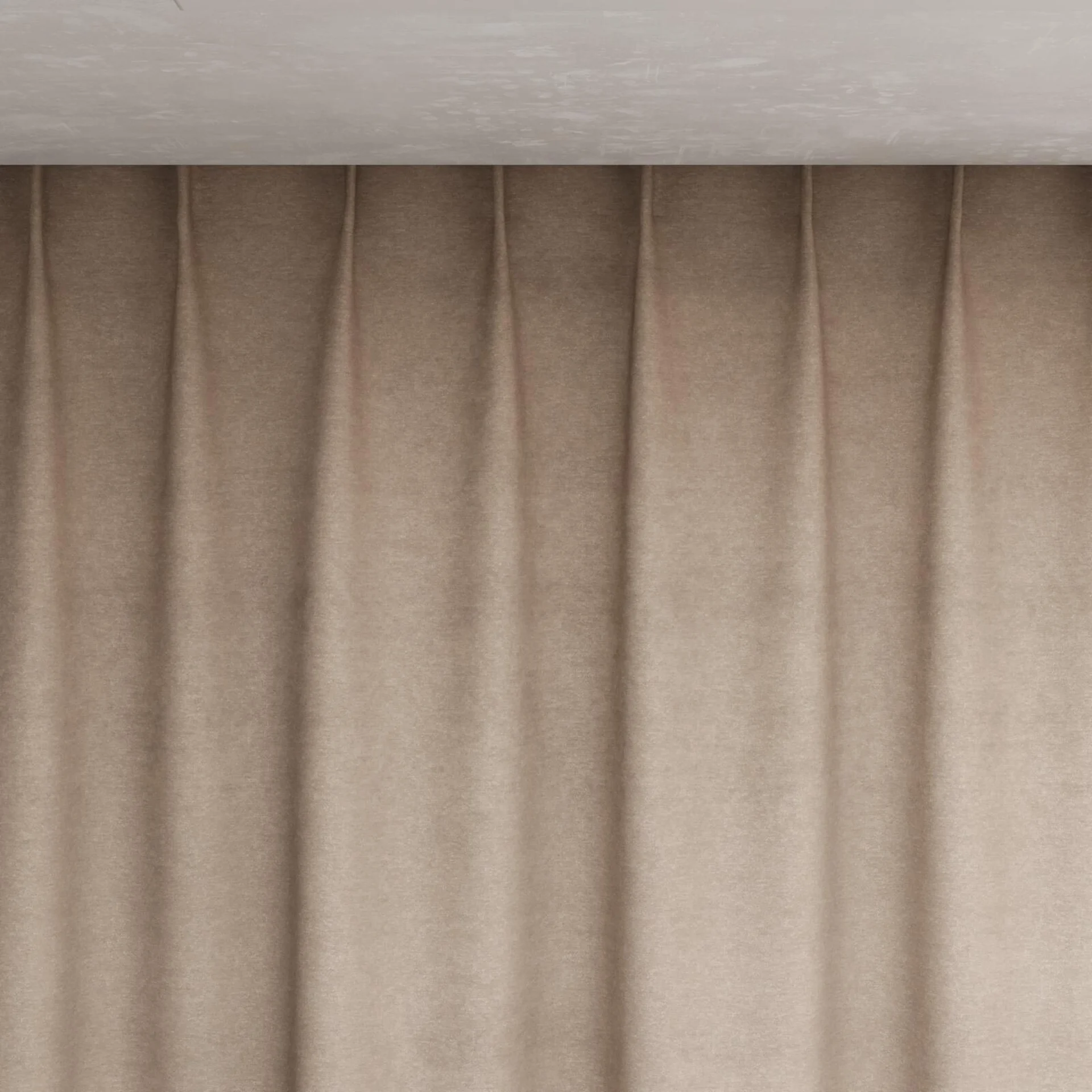 Top view of Baron Sesame, pinch pleat