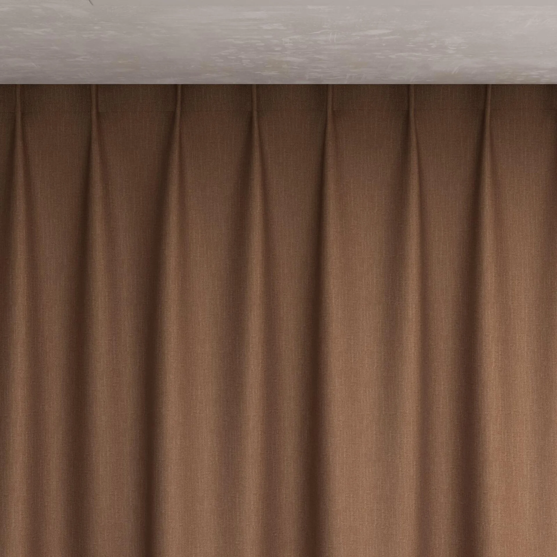 Top view of Excel Rustic, pinch pleat