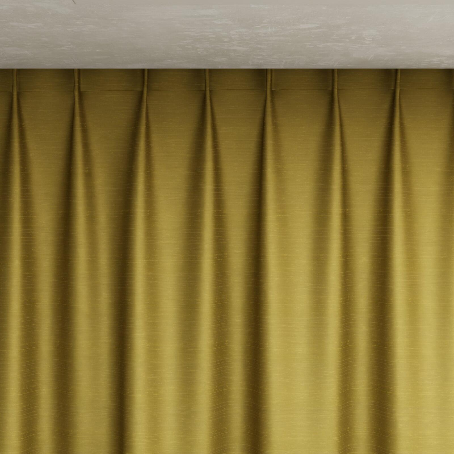 Top view of Silky Honey, pinch pleat