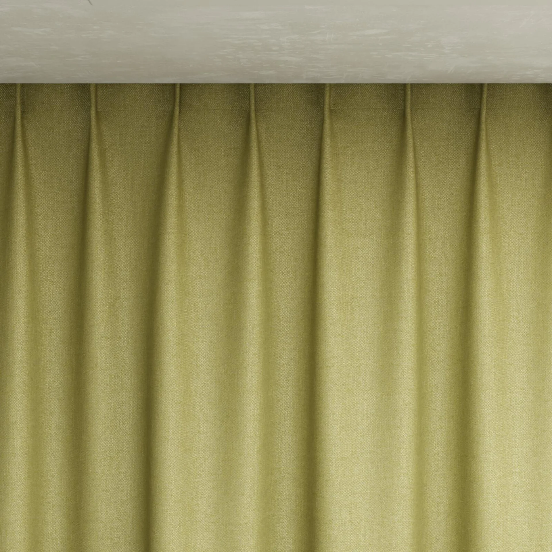 Top view of Bronco Lime, pinch pleat