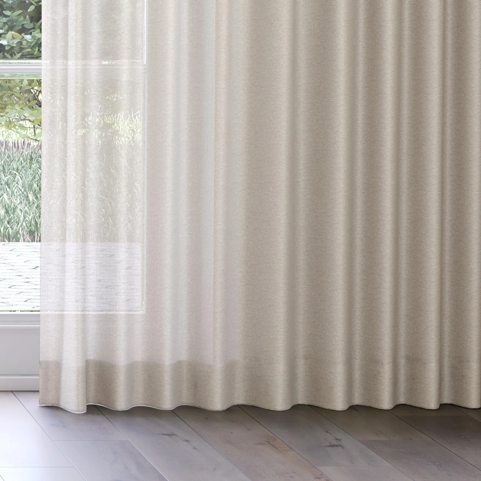 Bottom view of Sensation Dune, on curtain rail
