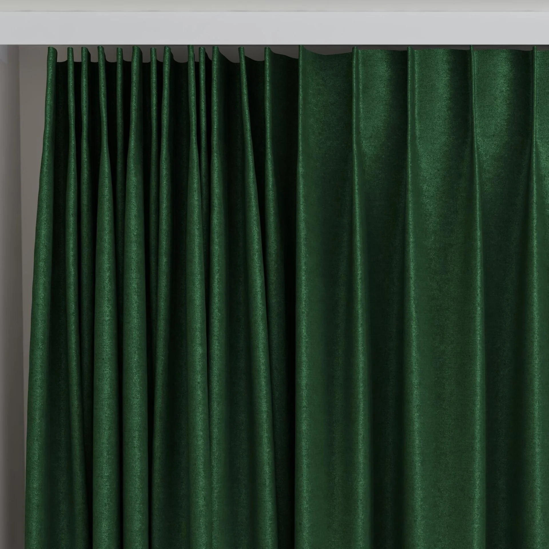 Top view of Drama Ivy, on curtain rail