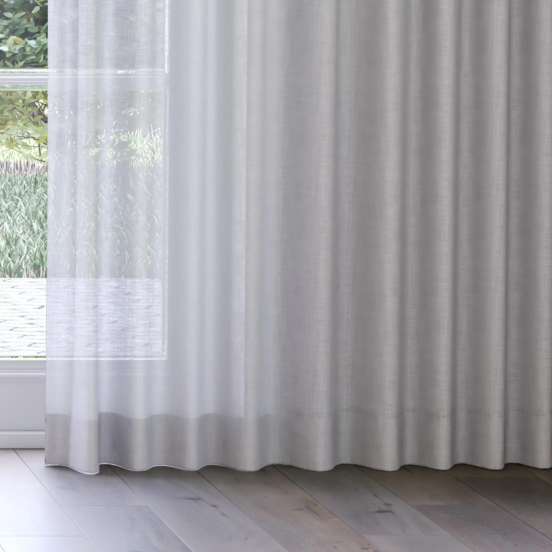 Bottom view of Release Aluminium, on curtain rail