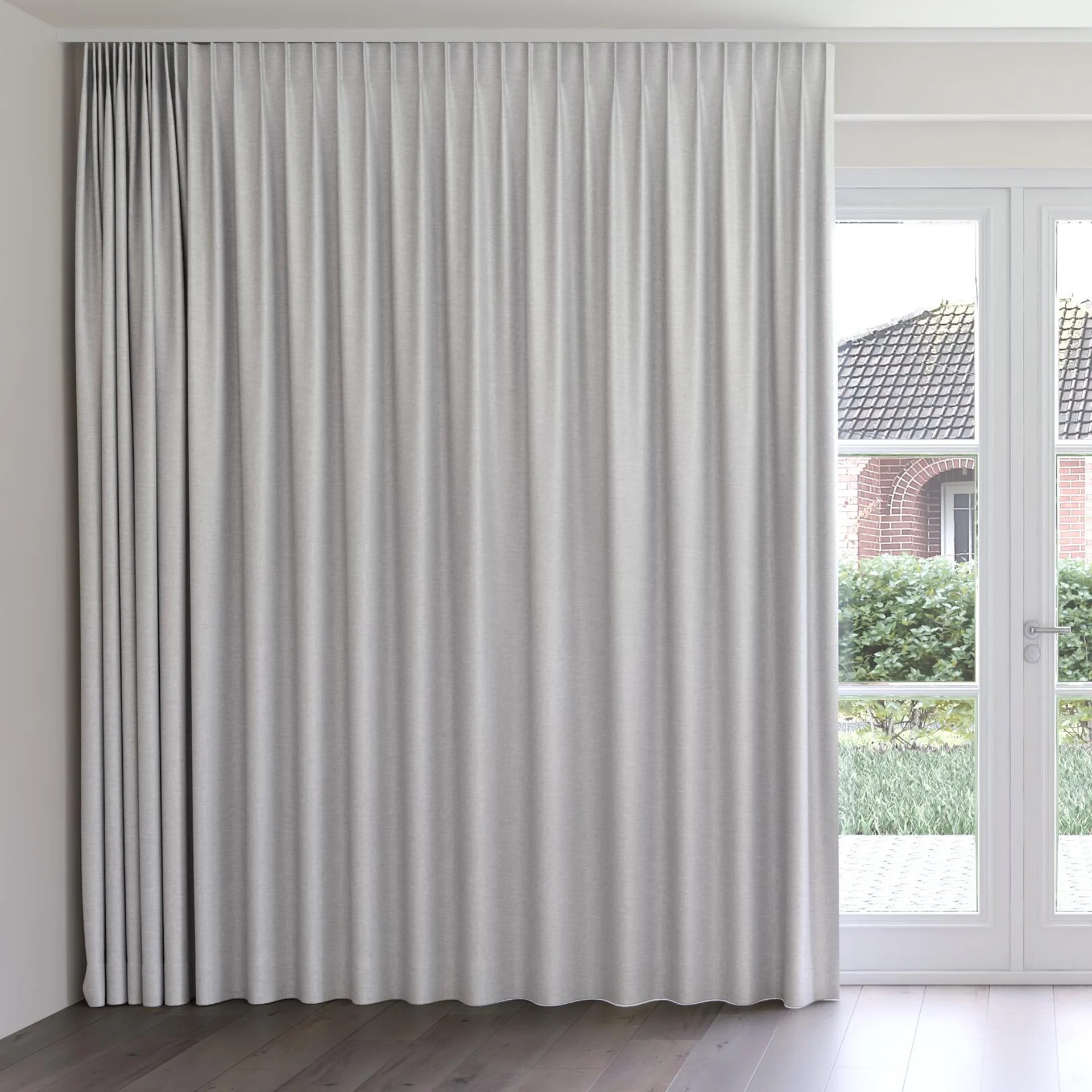 Front view of Tonto Limestone, on curtain rail