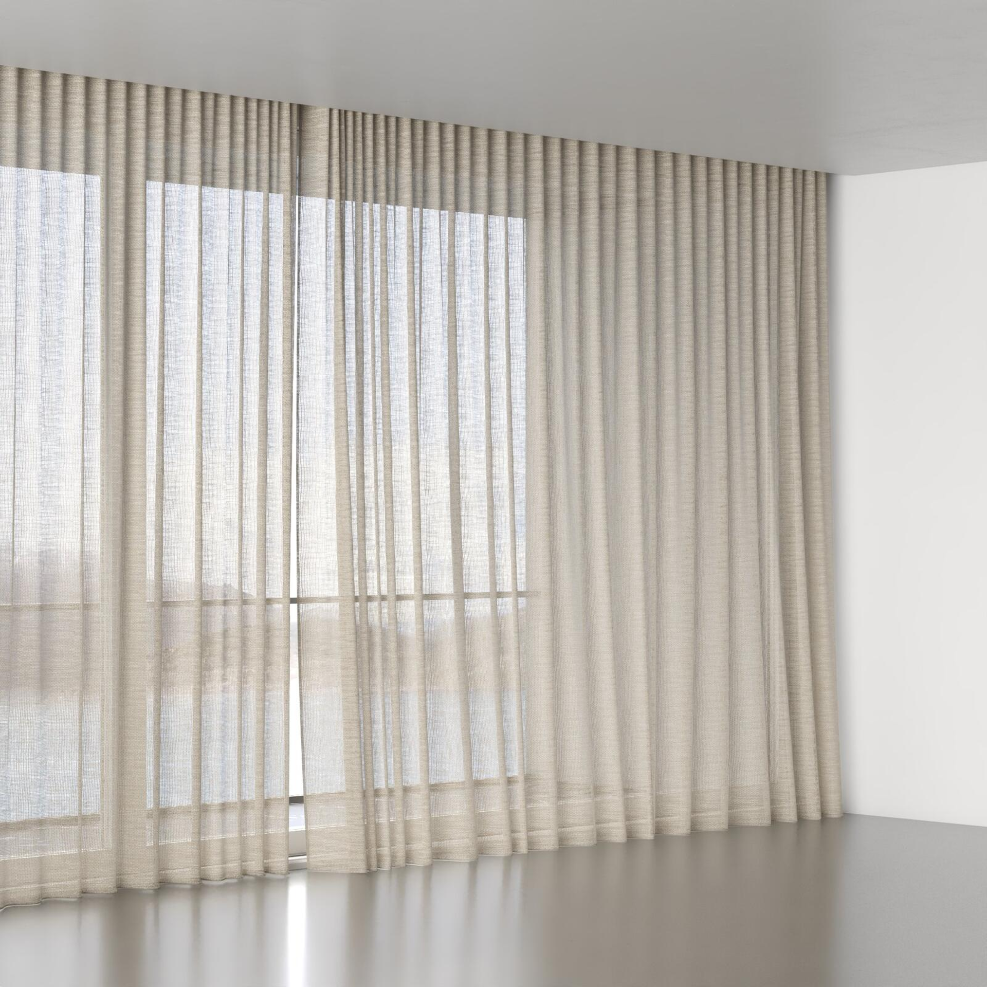 Full view of Threaded Nugget, wave pleat