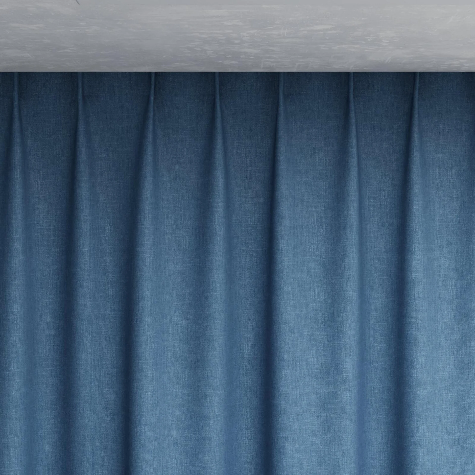 Top view of Rover Periwinkle, pinch pleat