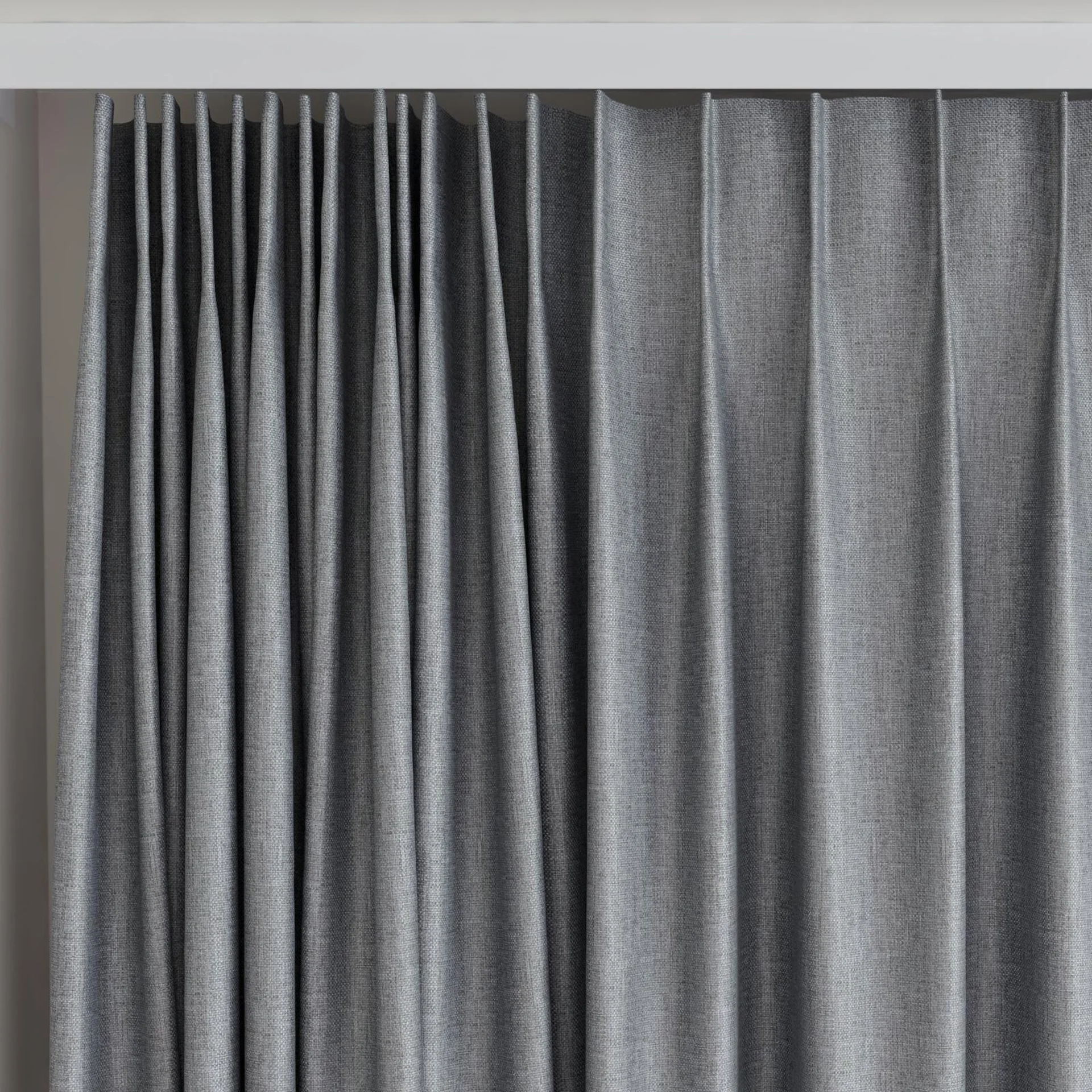 Top view of Matrix FR Iron, on curtain rail