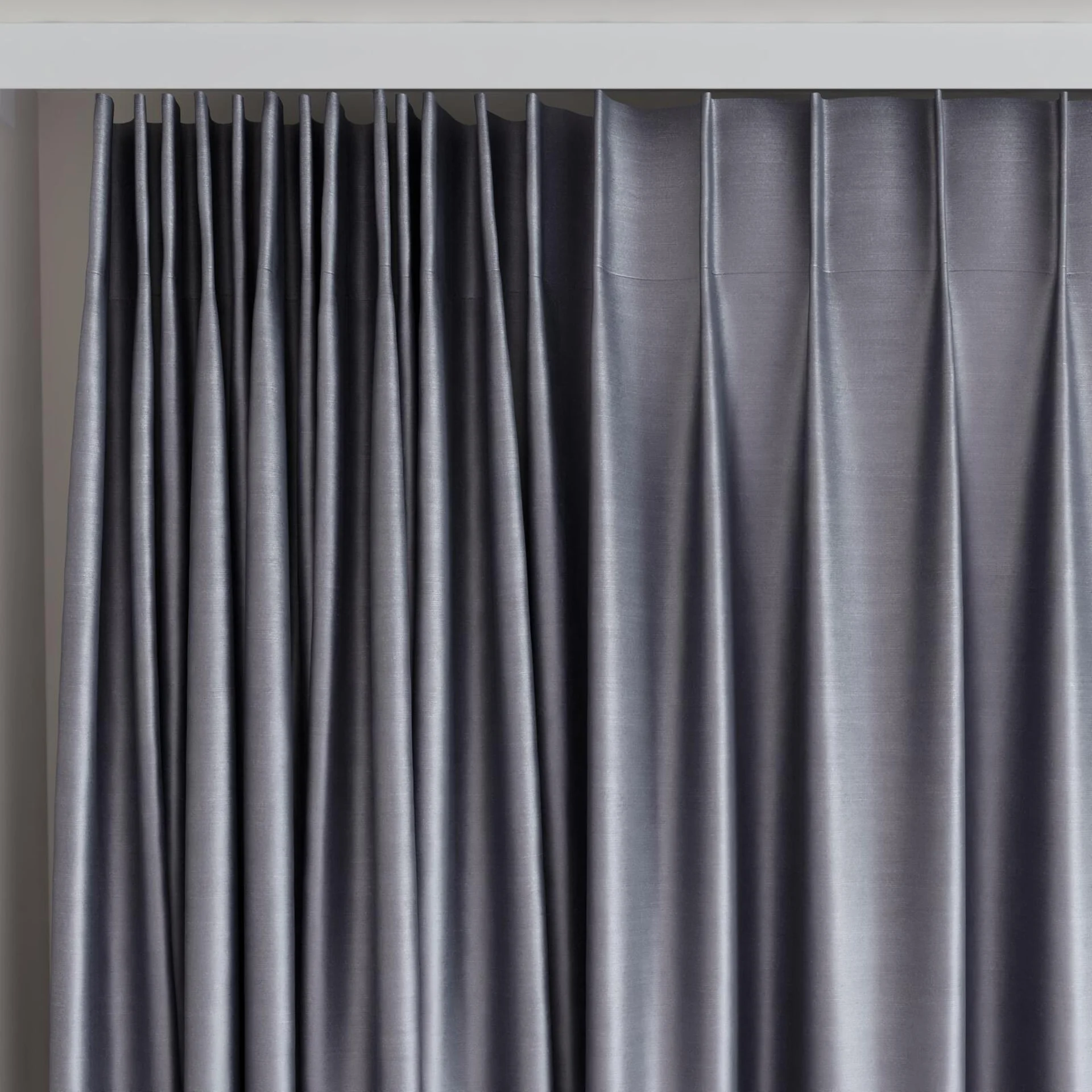 Top view of Mont Blanc Denim, on curtain rail