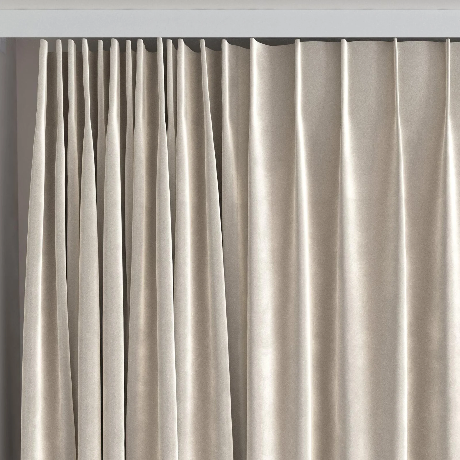 Top view of Velvelux Plaza, on curtain rail