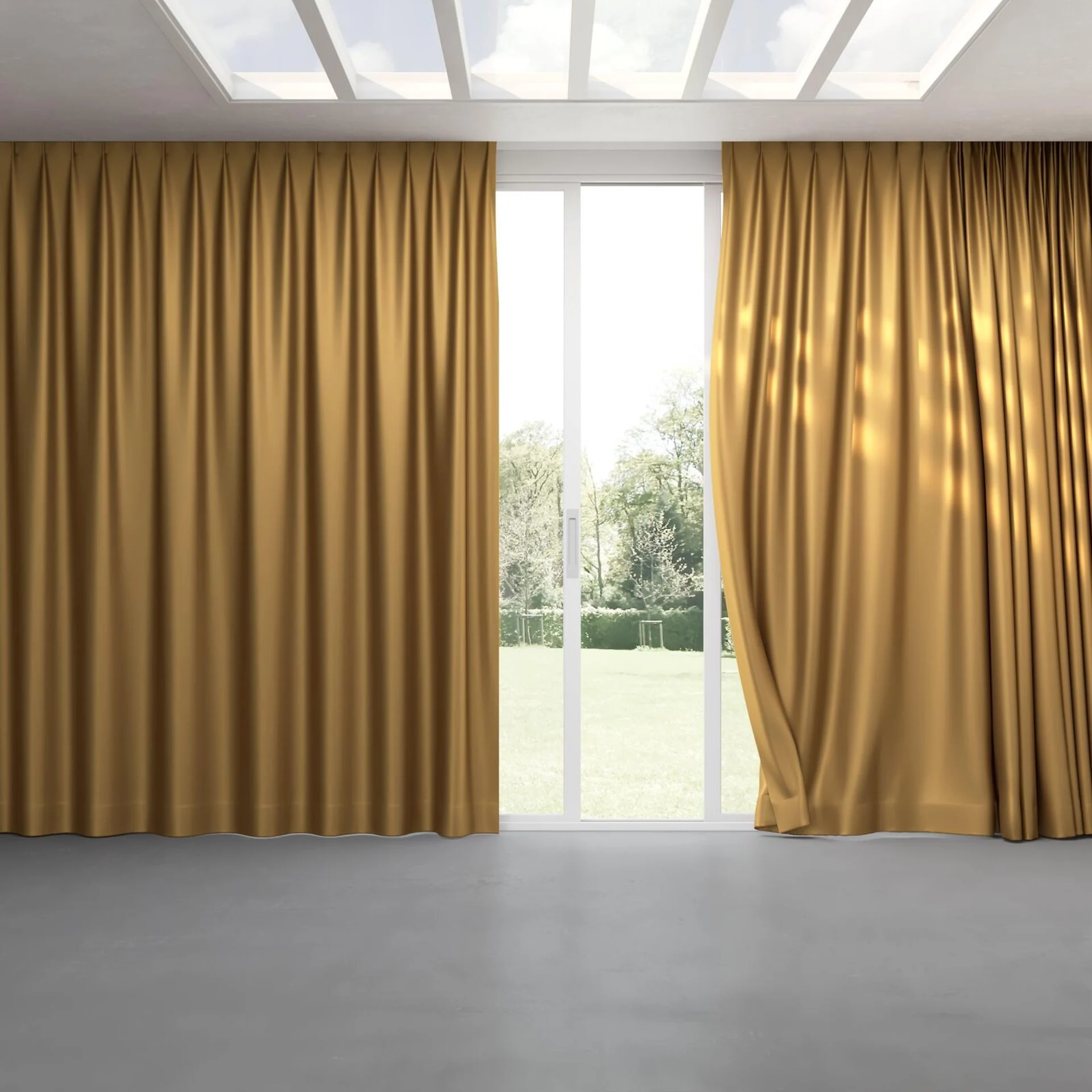 Full view of North Face Mimosa, pinch pleat