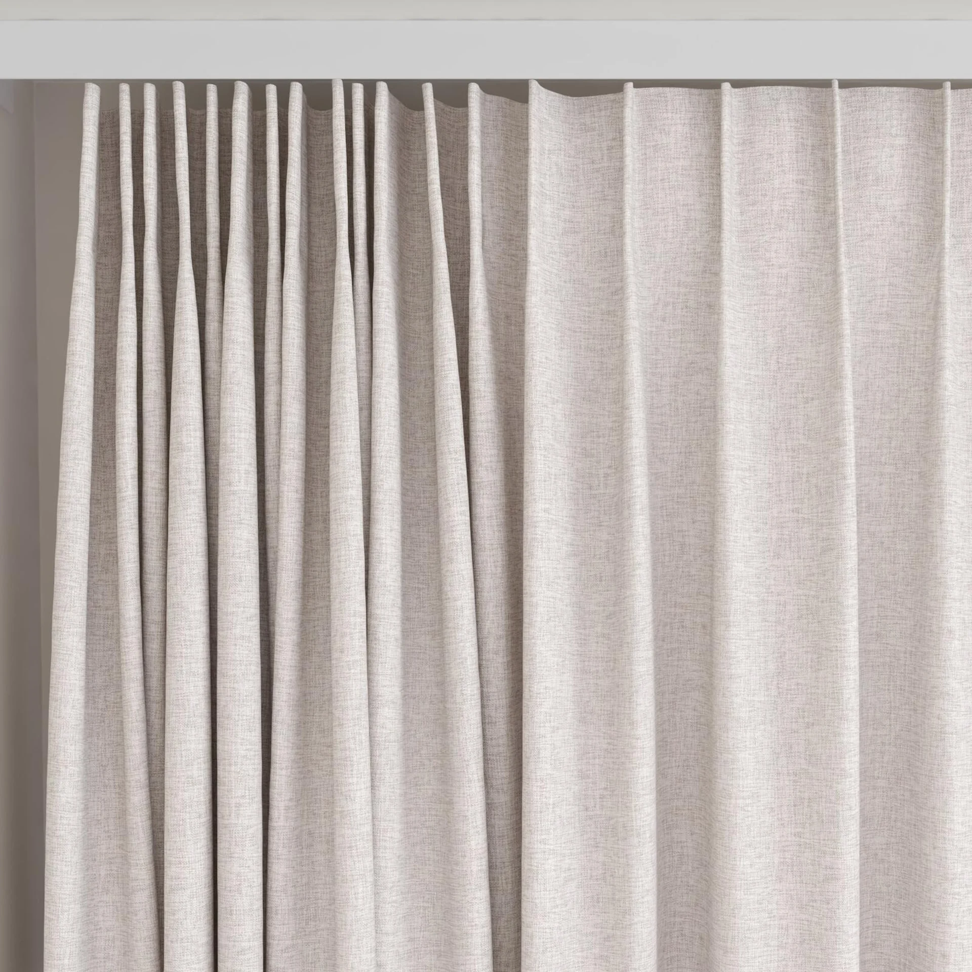 Top view of Envoy 2 Cameo 320cm, on curtain rail