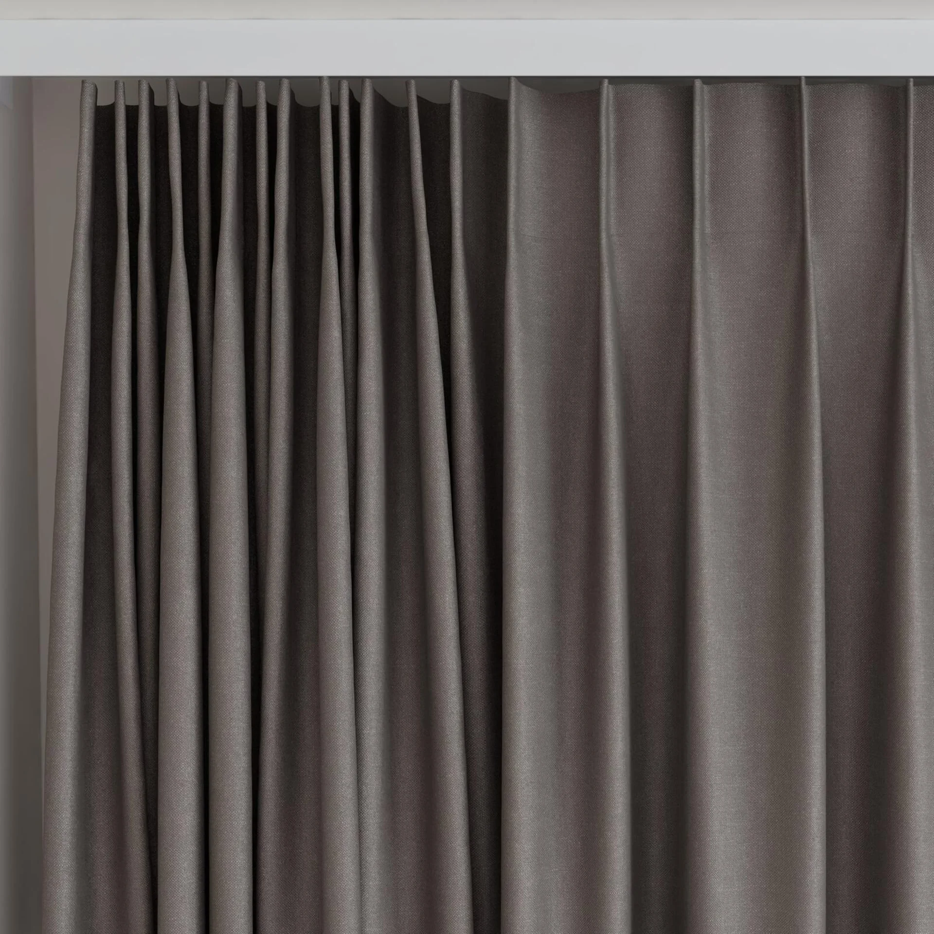 Top view of Brugge Griffin, on curtain rail