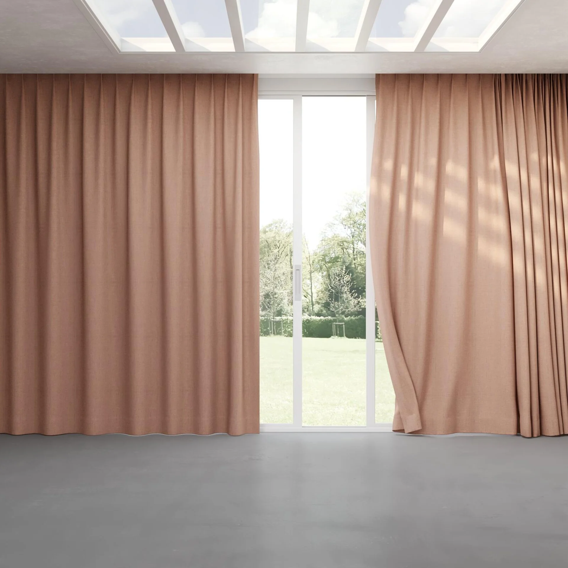 Full view of Iconic Bonbon, pinch pleat