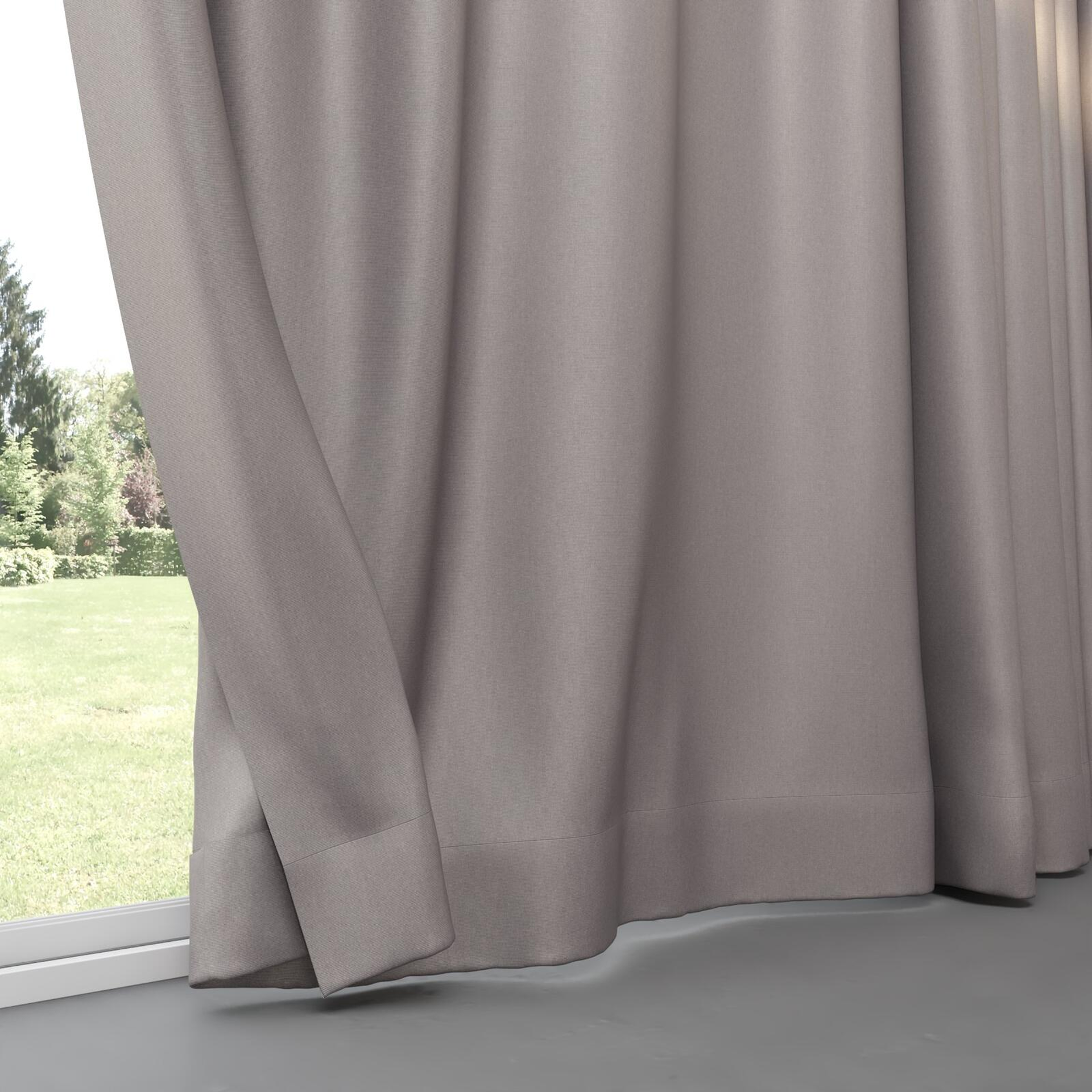 Bottom view of Wise Charcoal, pinch pleat