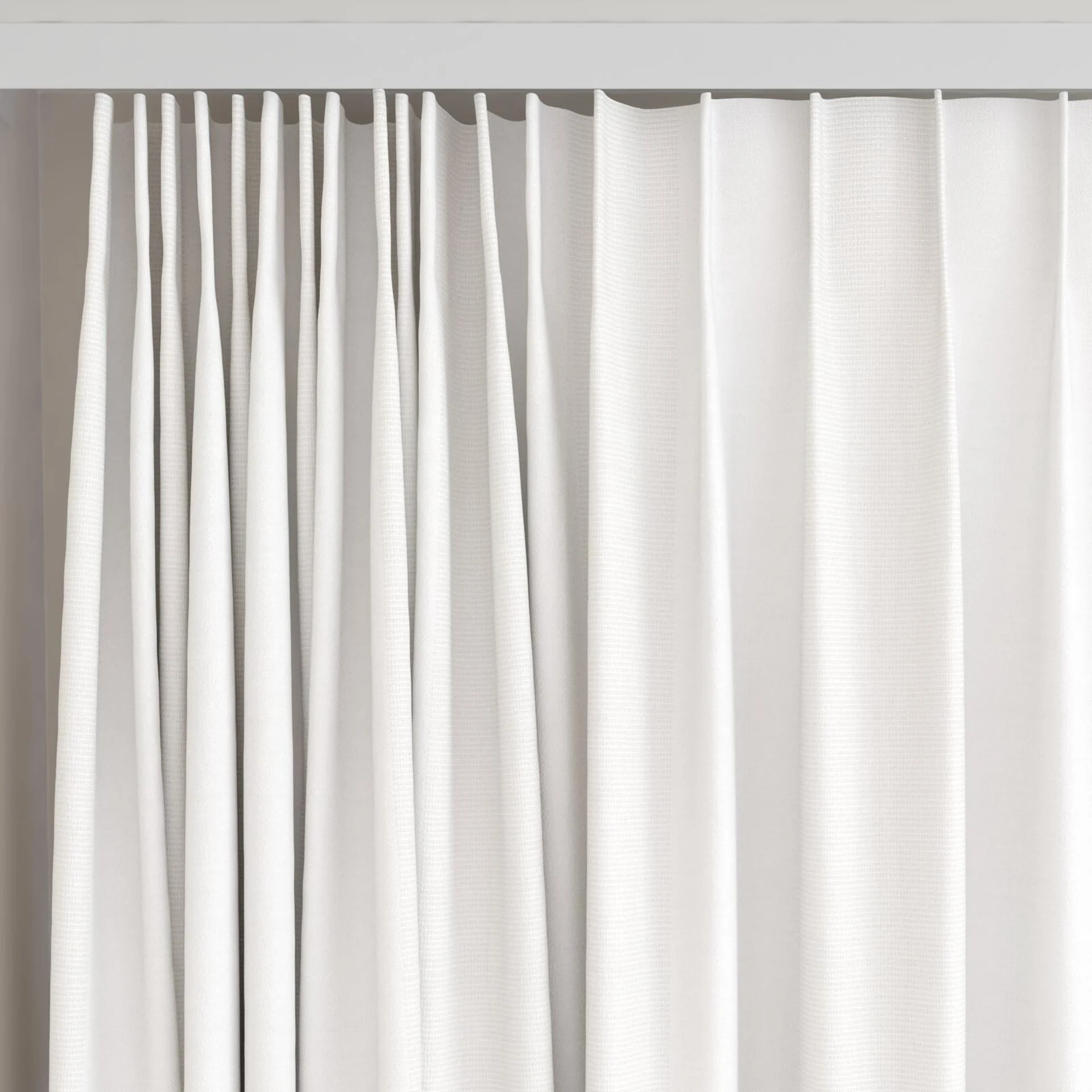Top view of Borneo Uncoated Ricepaper, on curtain rail