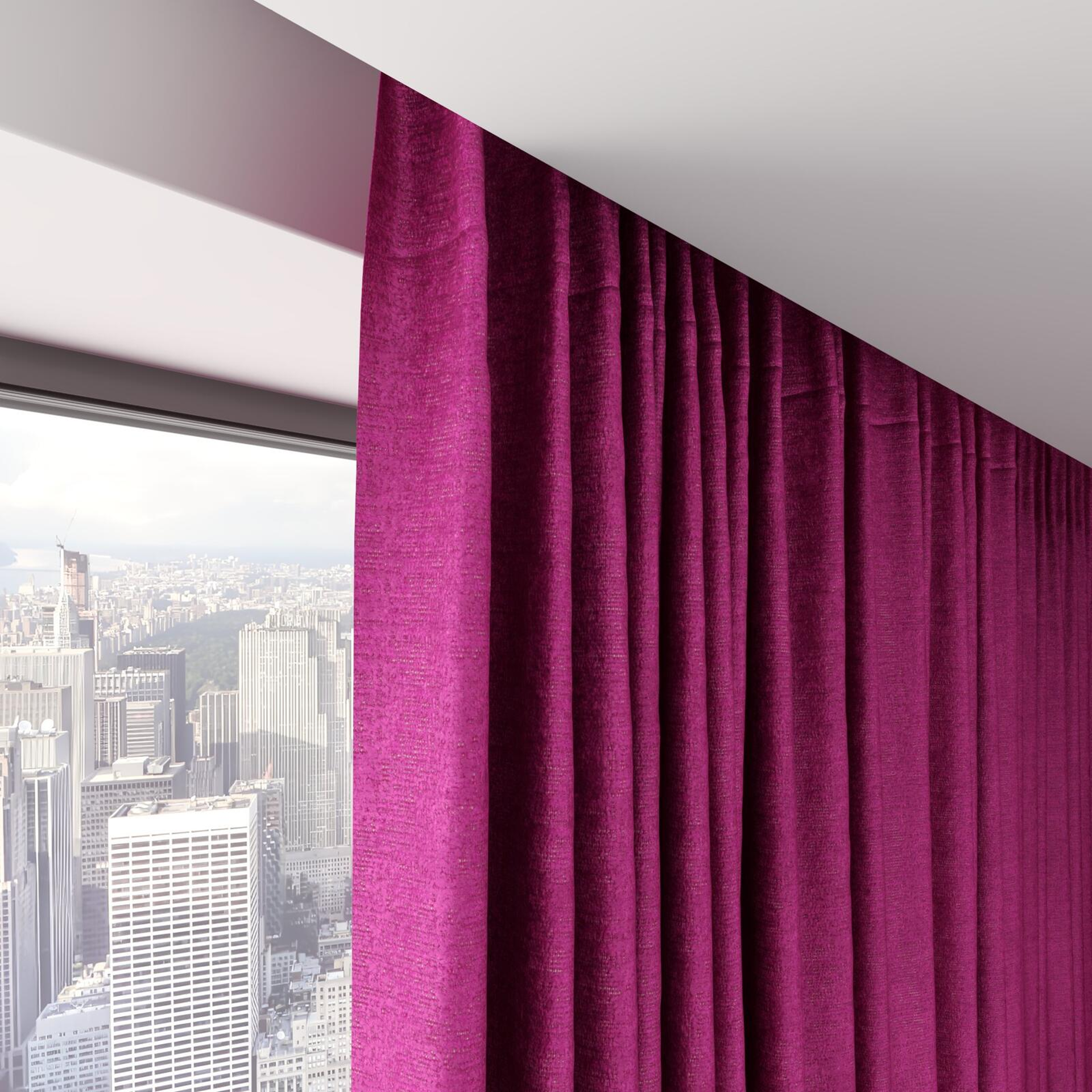 Top view of Hug Fuschia, on hidden rail