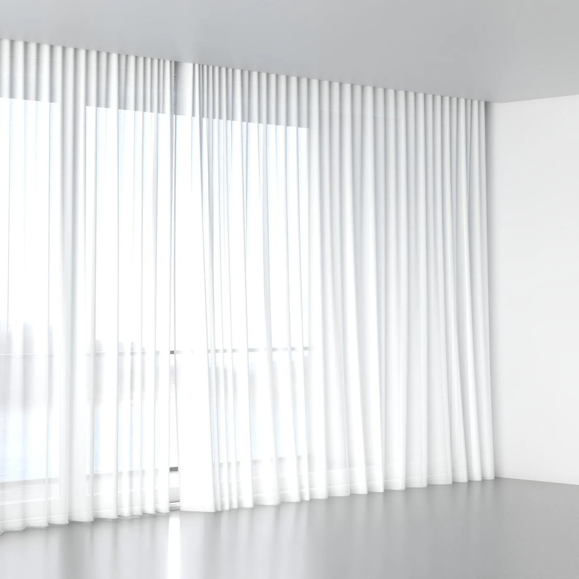 Full view of Sunlight Pristine, wave pleat
