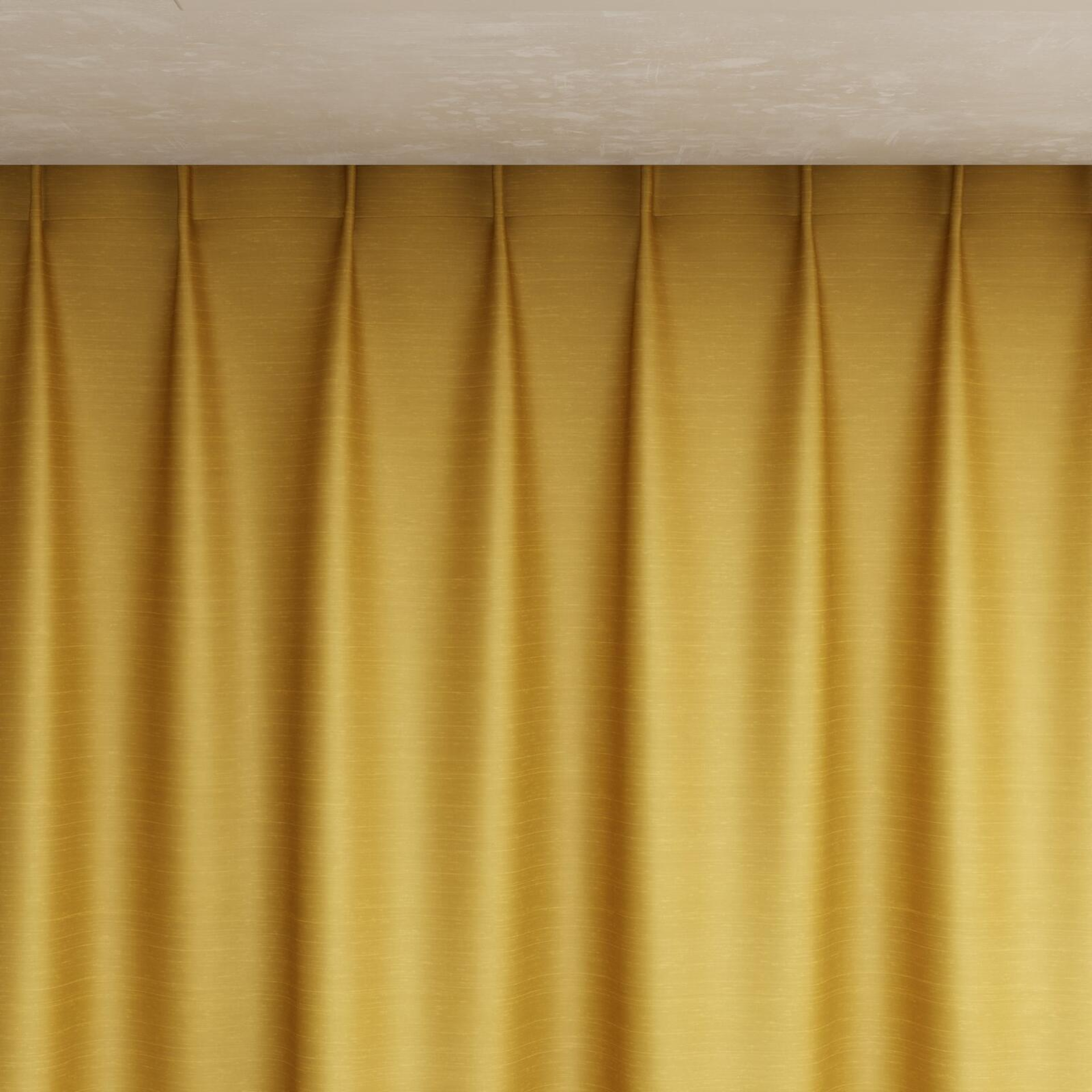 Top view of Silky Nugget, pinch pleat