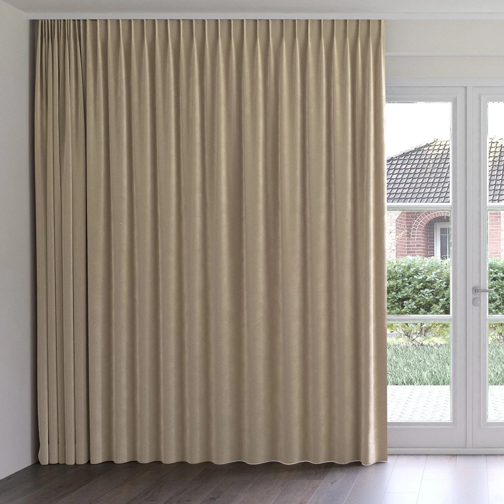 Front view of Verbier Dune, on curtain rail