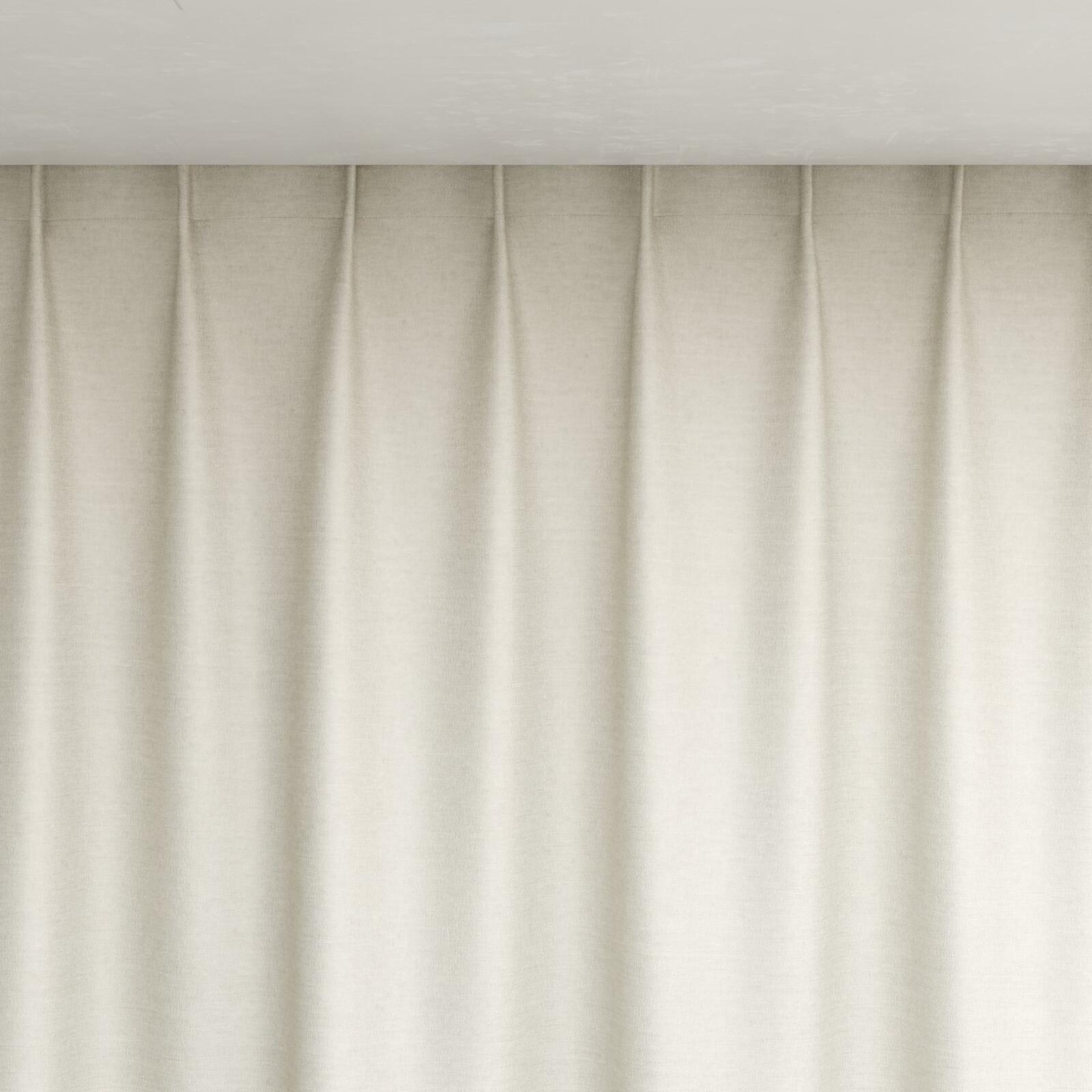 Top view of Provence Ivory, pinch pleat