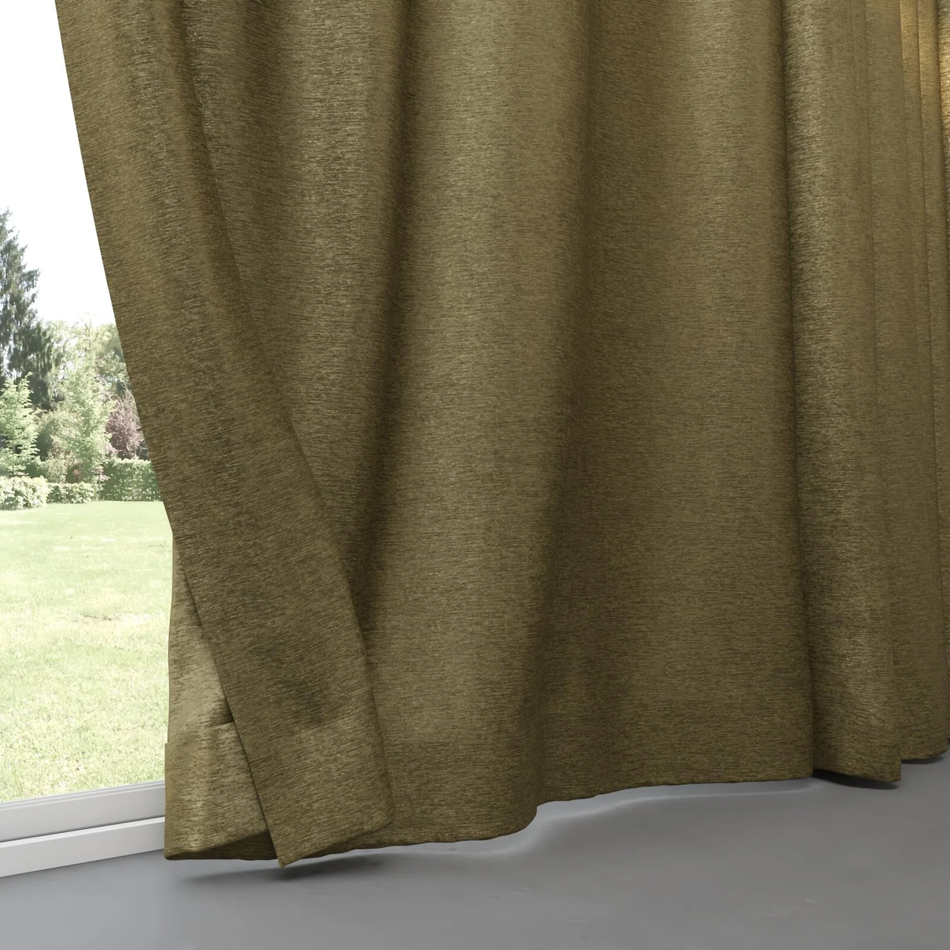 Bottom view of Lambada Khaki, pinch pleat
