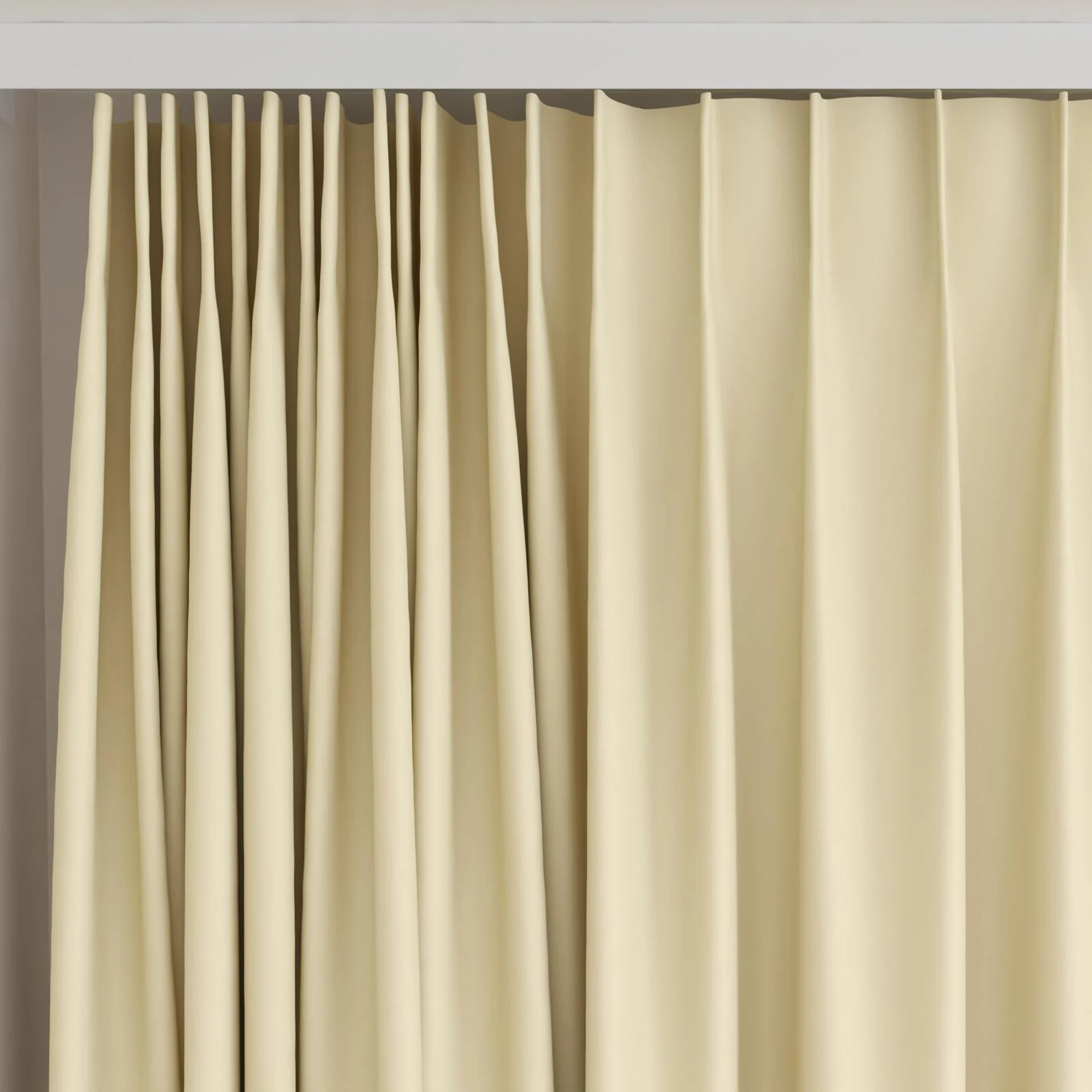 Top view of Blockbuster Putty, on curtain rail