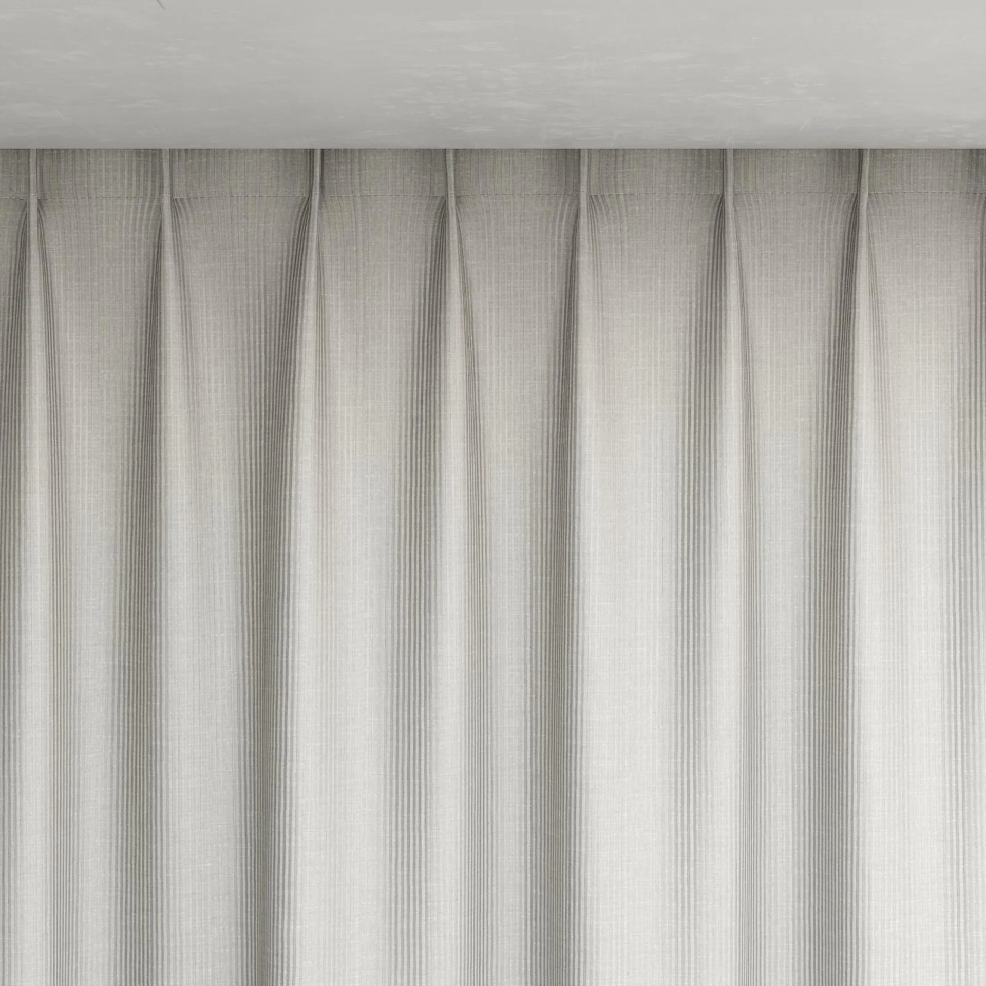 Top view of Leonardo Silver, pinch pleat