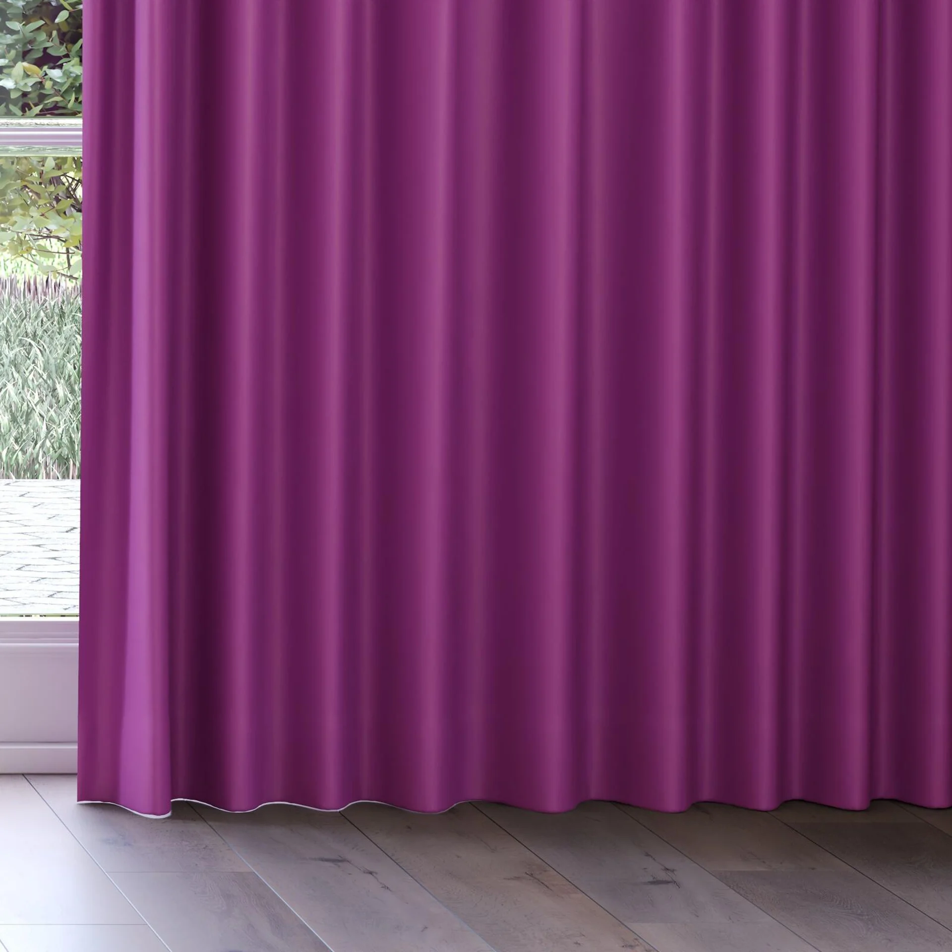 Bottom view of Blockbuster Crocus, on curtain rail